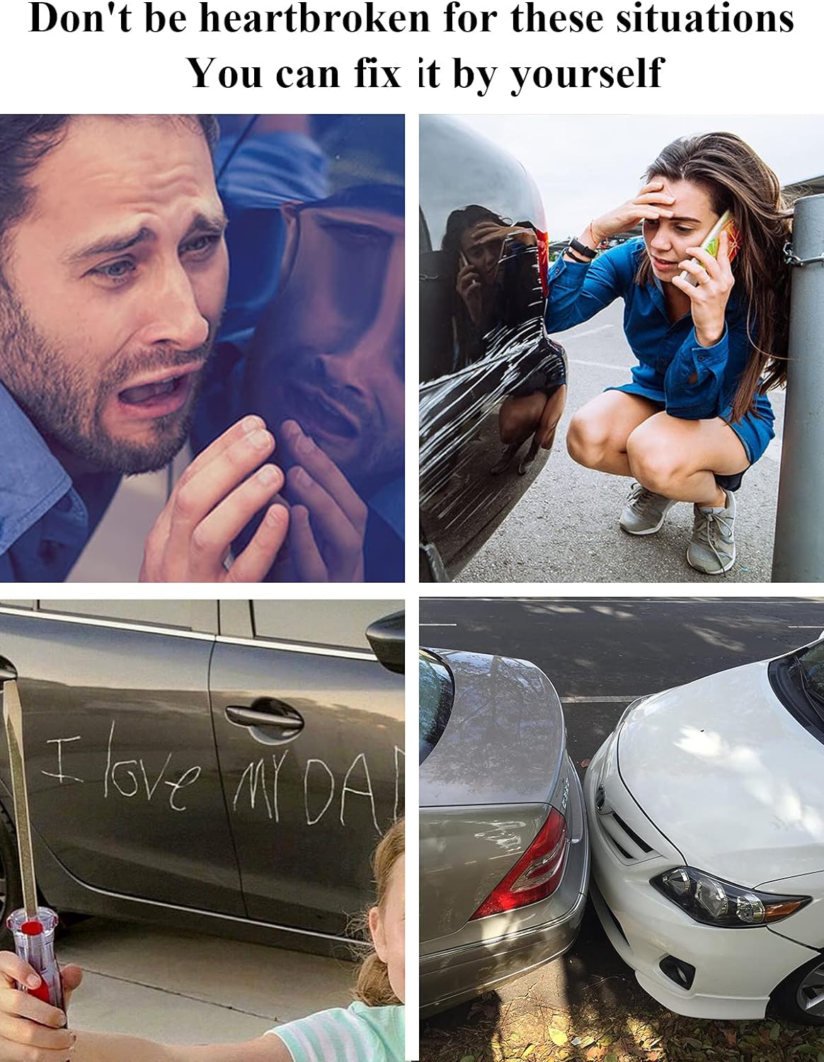 SYOAUTO White Diamond NH603P Touch Up Paint Fit for Honda Auto Touch up Paint Scratch Repair Pen Brush and Tip 2 in 1 White Diamond