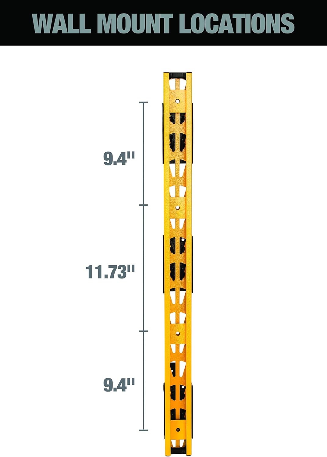 DEWALT 3-Piece Wall Mount Cantilever Wood and Lumber Storage Rack for Workshop Shelving, Multi-Depth Storage, Supports a Total of 273 lbs.