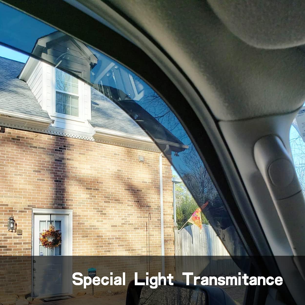 94428 Side Window Wind Vent Deflector,4pcs Outside Mount Style Nice Sun Rain Guards Set,Dark Smoke Tint Window Visor fit for 2002-2007 Jeep Liberty