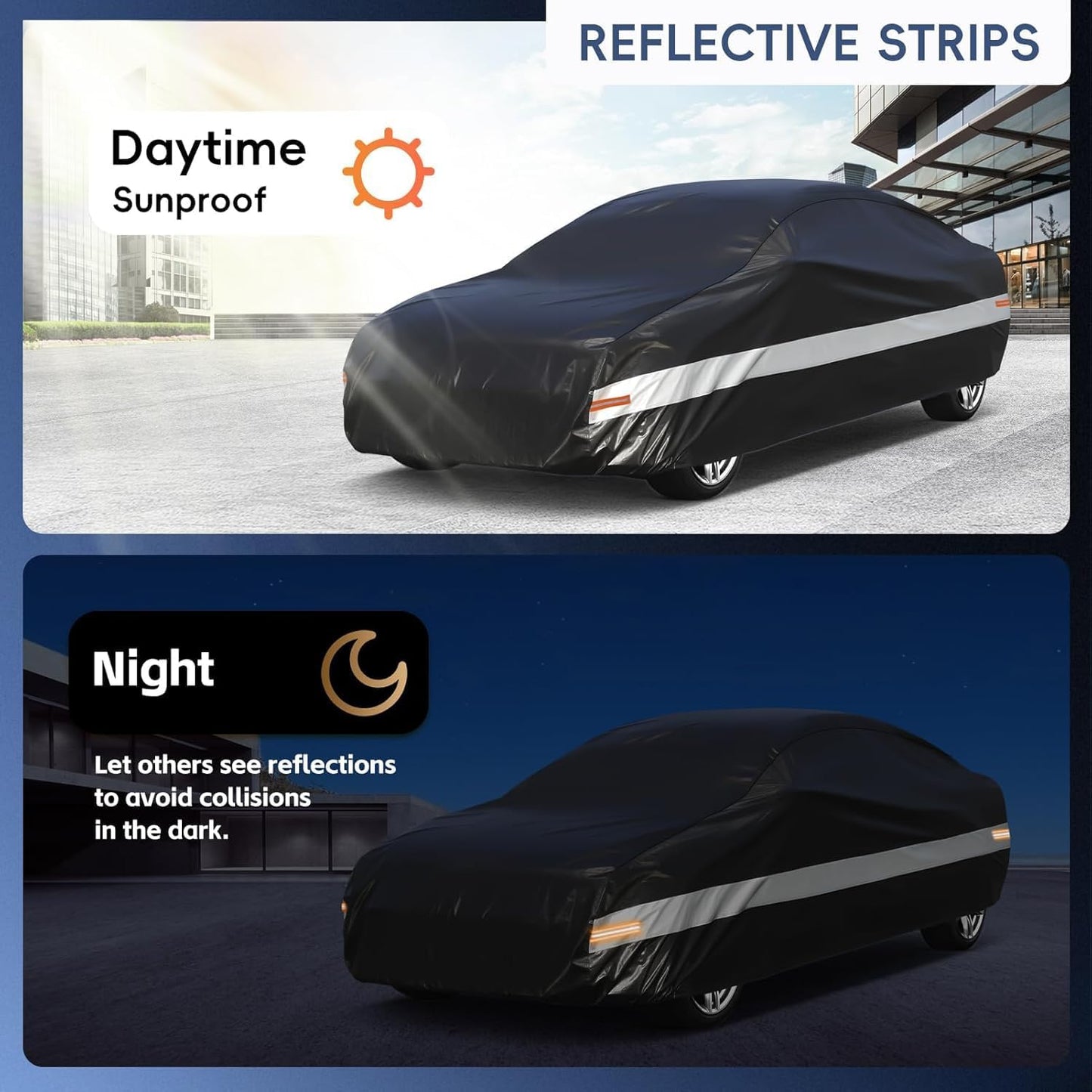 10 Layers Car Cover Custom Fit for Subaru BRZ (2012-2025)/Toyota 86(2012-2021), Waterproof All Weather for Automobiles, Outdoor Full Cover Sun Dust Rain Protection with Cotton. Black