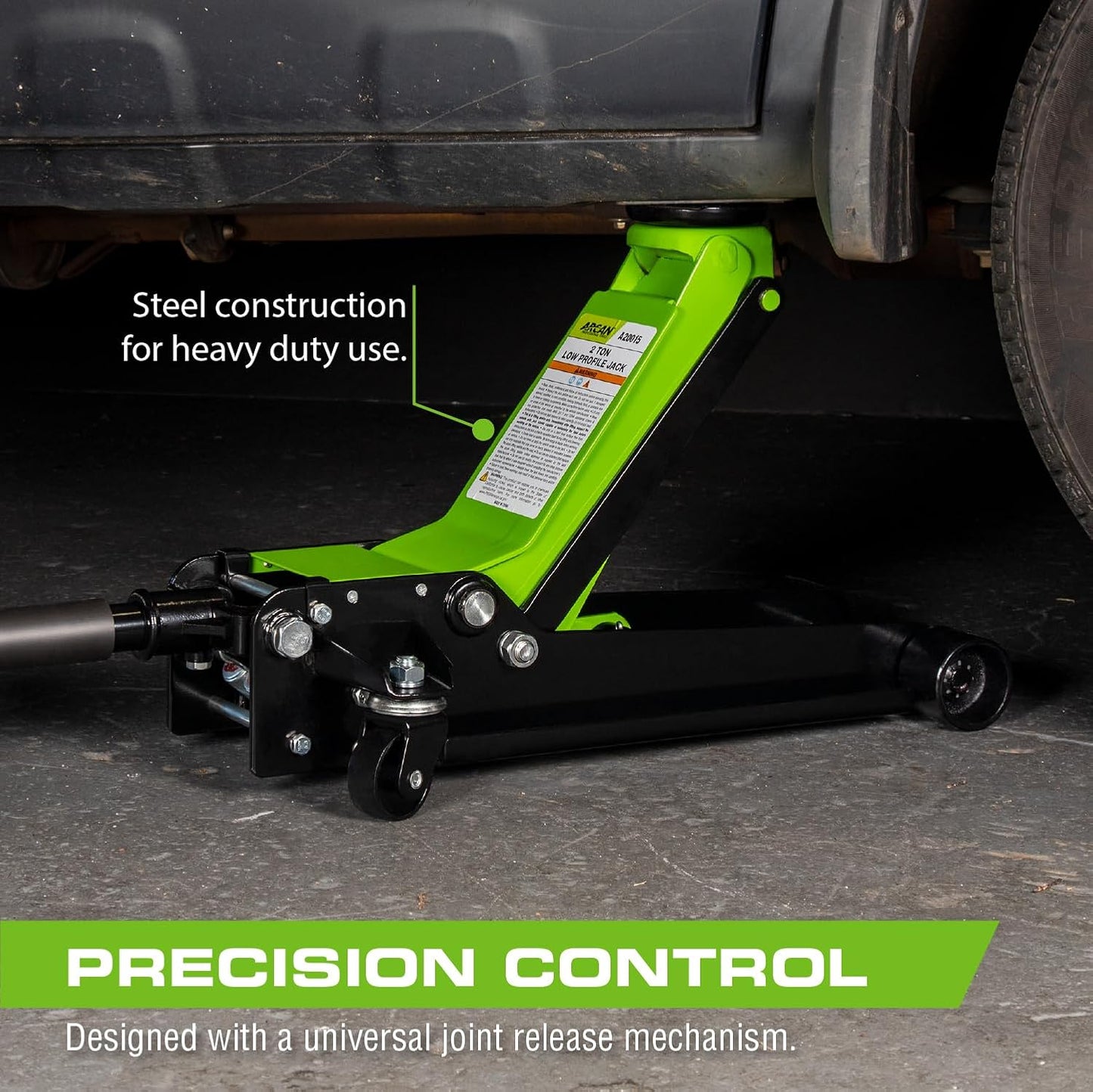 ARCAN Tools 2-Ton Low Profile Quick Rise Steel Floor Jack (A20015)