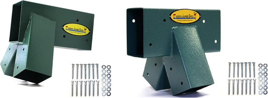 Eastern Jungle Gym Swing Set Bracket Kit with 1 Easy 1-2-3 A-Frame Brackets and 1 Easy 1-2-3 A-Frame Middle Bracket