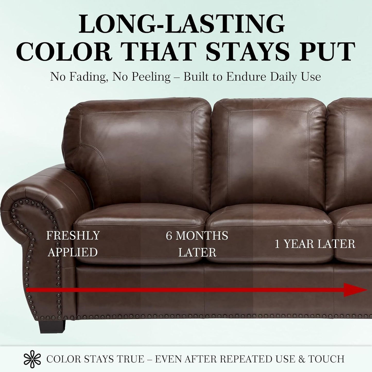 Leather Color Restorer, Leather Recoloring Balm, Scratch Remover, Leather Dye, Leather Paint with Leather Conditioner, Leather Repair Kit for Furniture Couches Car Seats Shoes, Medium Brown