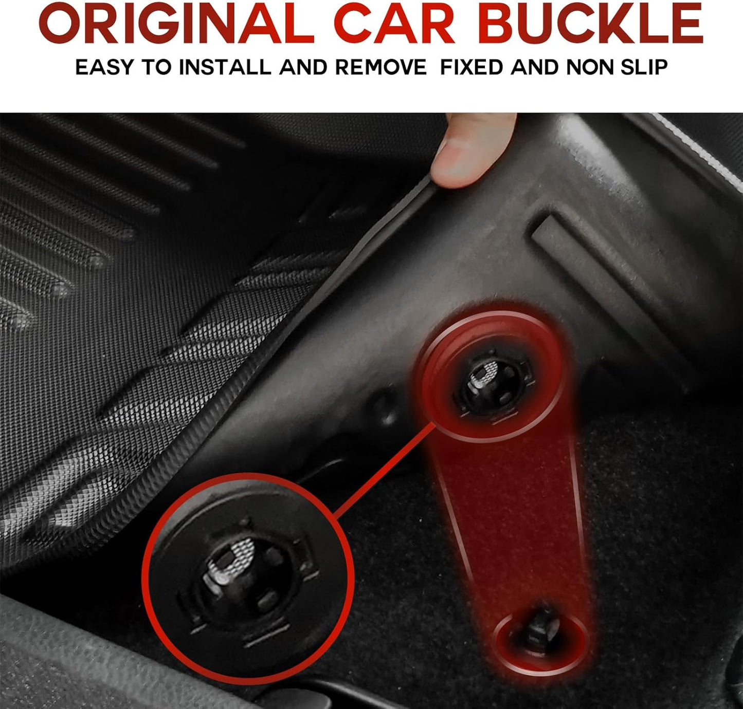 TTX LIGHTING Floor Mats for Honda CR-V CRV 2012 2013 2014 2015 2016 LX, SE & EX Include Front and Rear Row Liner Automotive Floor Mats All Weather Protection Mat Black