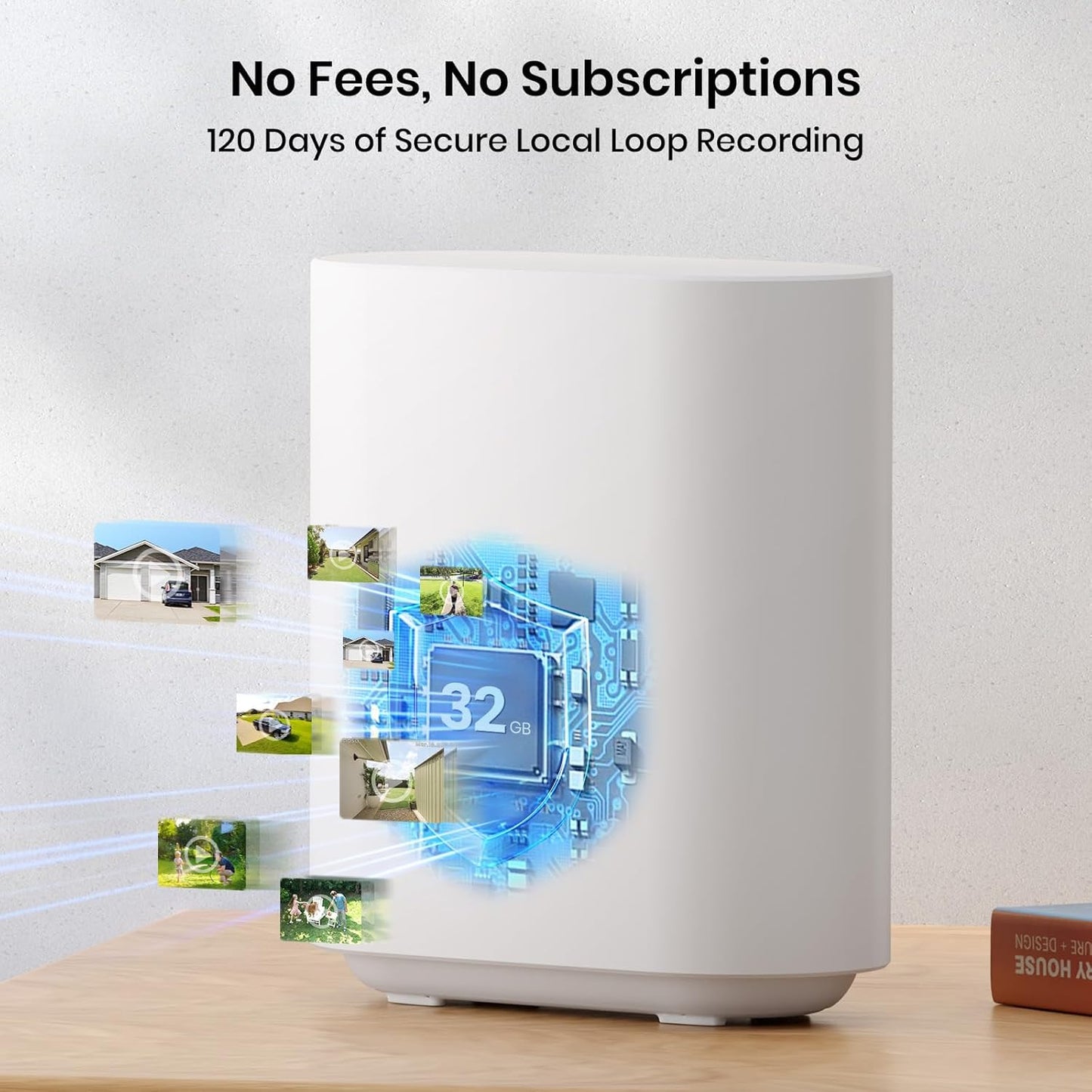 AOSU Security Cameras Outdoor Wireless, 2 Cam-Kit, No Subscription, Solar-Powered, Home Security Cameras System with 360° Pan & Tilt, Auto Tracking, 2K Color Night Vision, Easy Setup, 5G & 2.4G WiFi