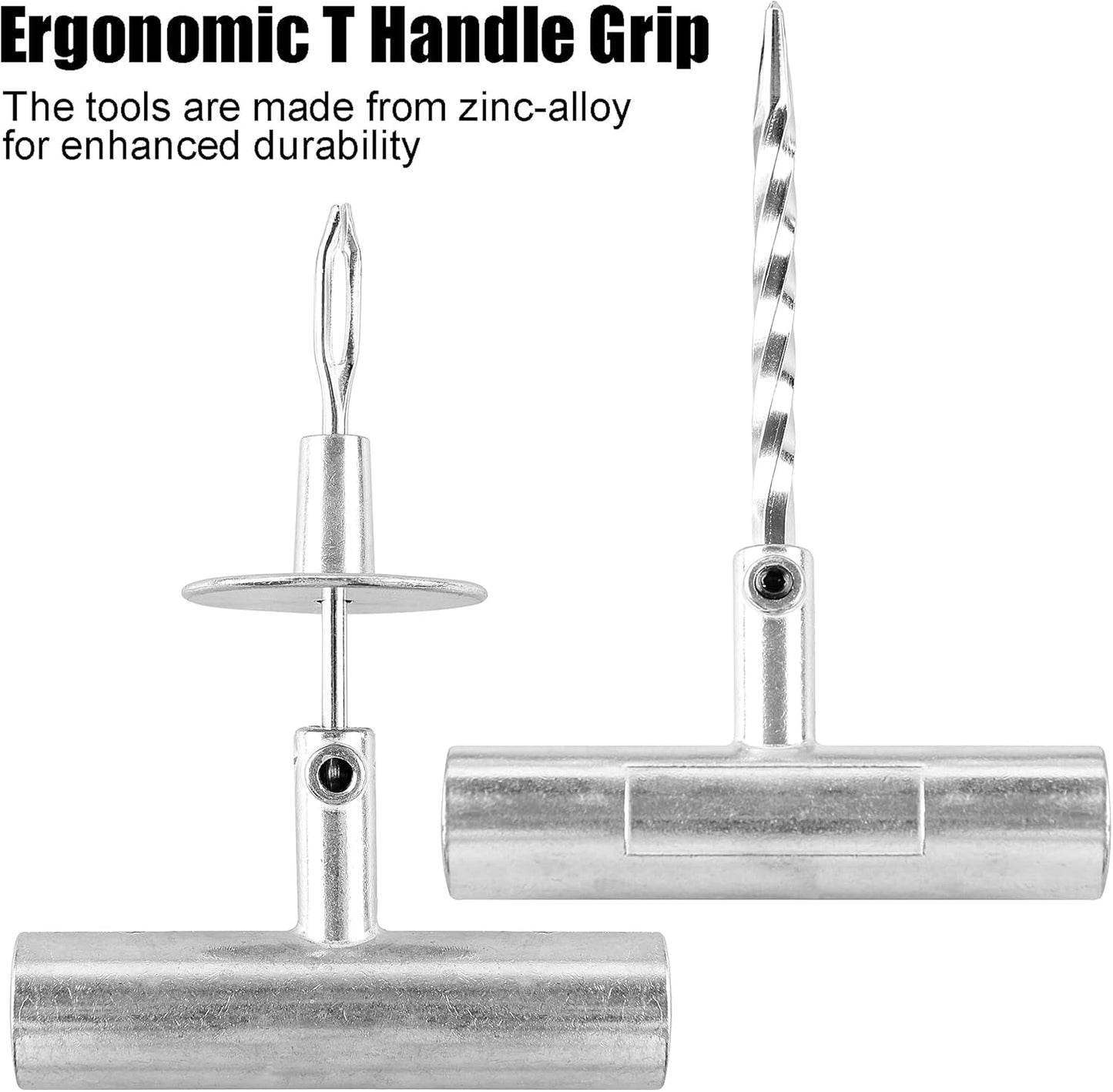 35-Piece Universal Heavy Duty Tire Plug Kit to Fix Punctures and Plug Flats, Ideal for Cars, Trucks, Motorcycles, ATV, with Storage case