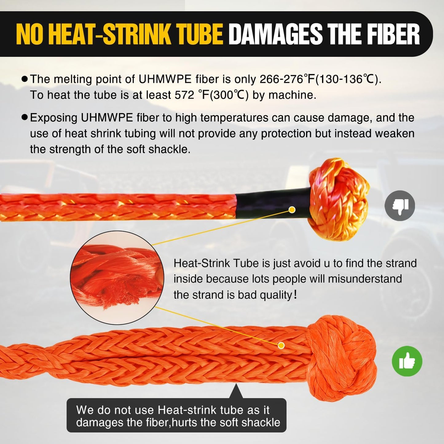 Nilight Synthetic Soft Shackle (56,000 LBS Breaking Strength) 1/2 Inch x 24 Inch 2PCS with Extra Sleeves for Sailing SUV Off Road Towing UTV ATV Trucks 4x4, 2 Years Warranty