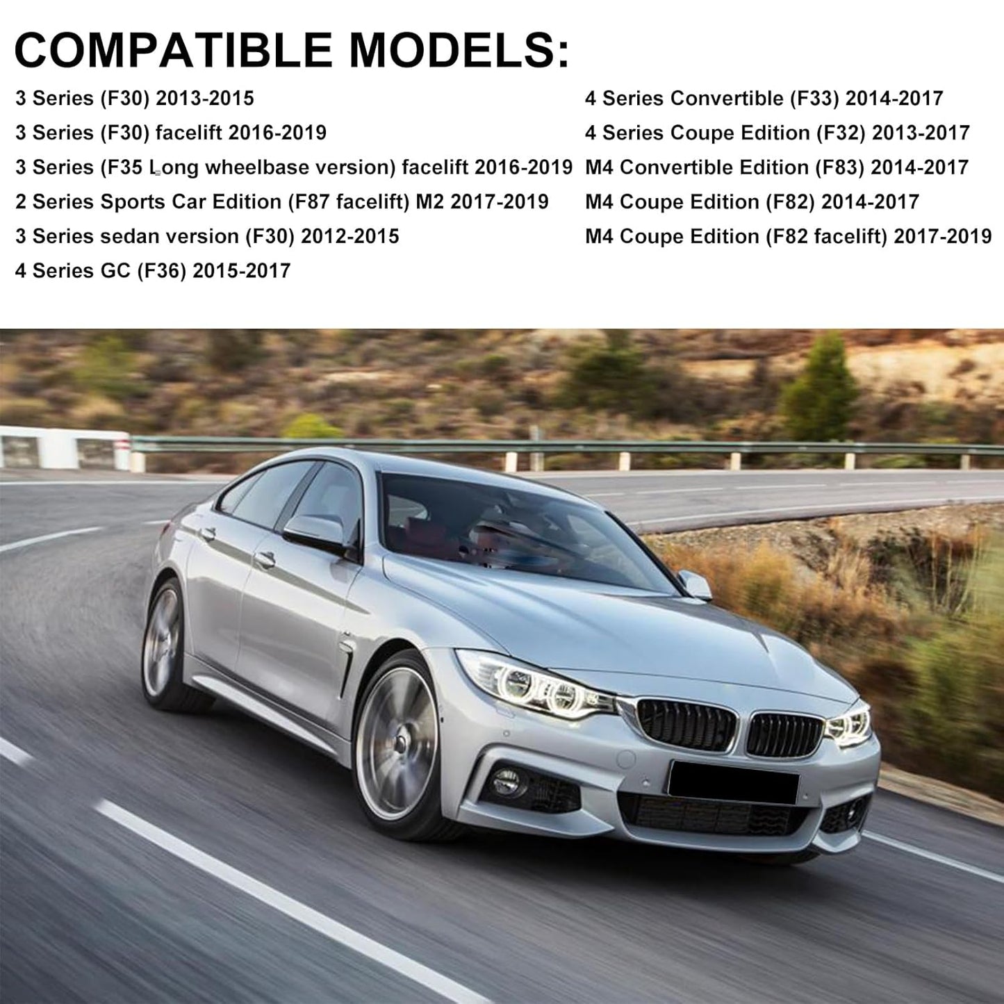 2 PCS 66209261582 Car PDC Parking Sensor Bumper Parking Sensor for 2011-2021 BMW F20 F21 F22 F30 F31 F32 F33 320i 325i 328i 335i 428i 435i Replace# 66209261588 66209261589 66209261590 66209261591