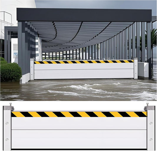 Flood Barriers for Home Exterior - Aluminum Alloy Outdoor Easy Flood Barrier Garage Doors Water Barriers for Flooding,H31.5 Inch/L15FT
