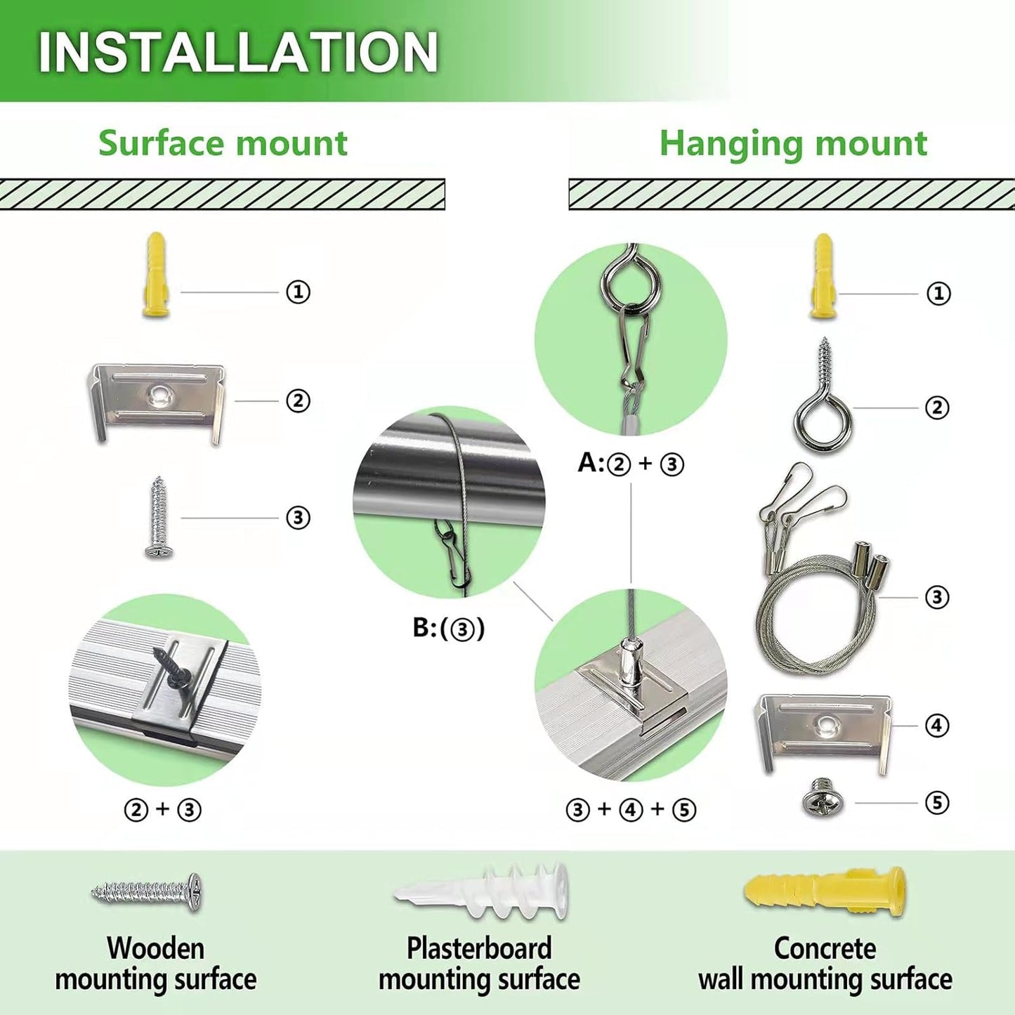 4Pack 8FT LED Shop Light Garage Lights,100W 6000K 15000LM White Light,Hanging/Surface Mount,Plug and Play,Super Bright T8 Tube Light,Linkable LED Shop Lights for Warehouse Workshop Basement