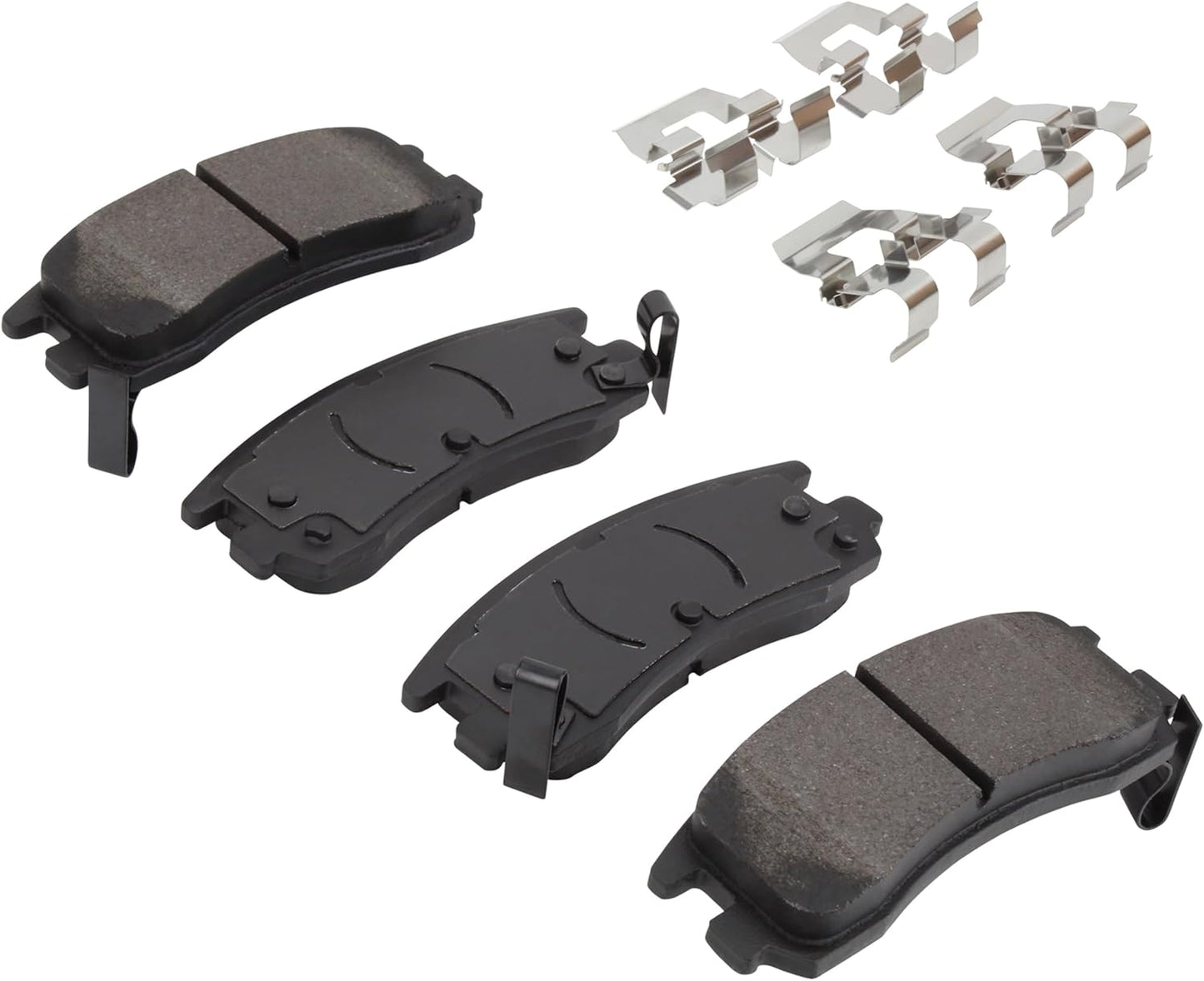 Premium Semi-Metallic Rear Brake Pads (1001-0714M) Compatible with 1966-2005 Buick/Cadillac/Chevrolet/Oldsmobile/Pontiac (Aurora/Bonneville/Century/Cutlass/DeVille/Eldorado & More)