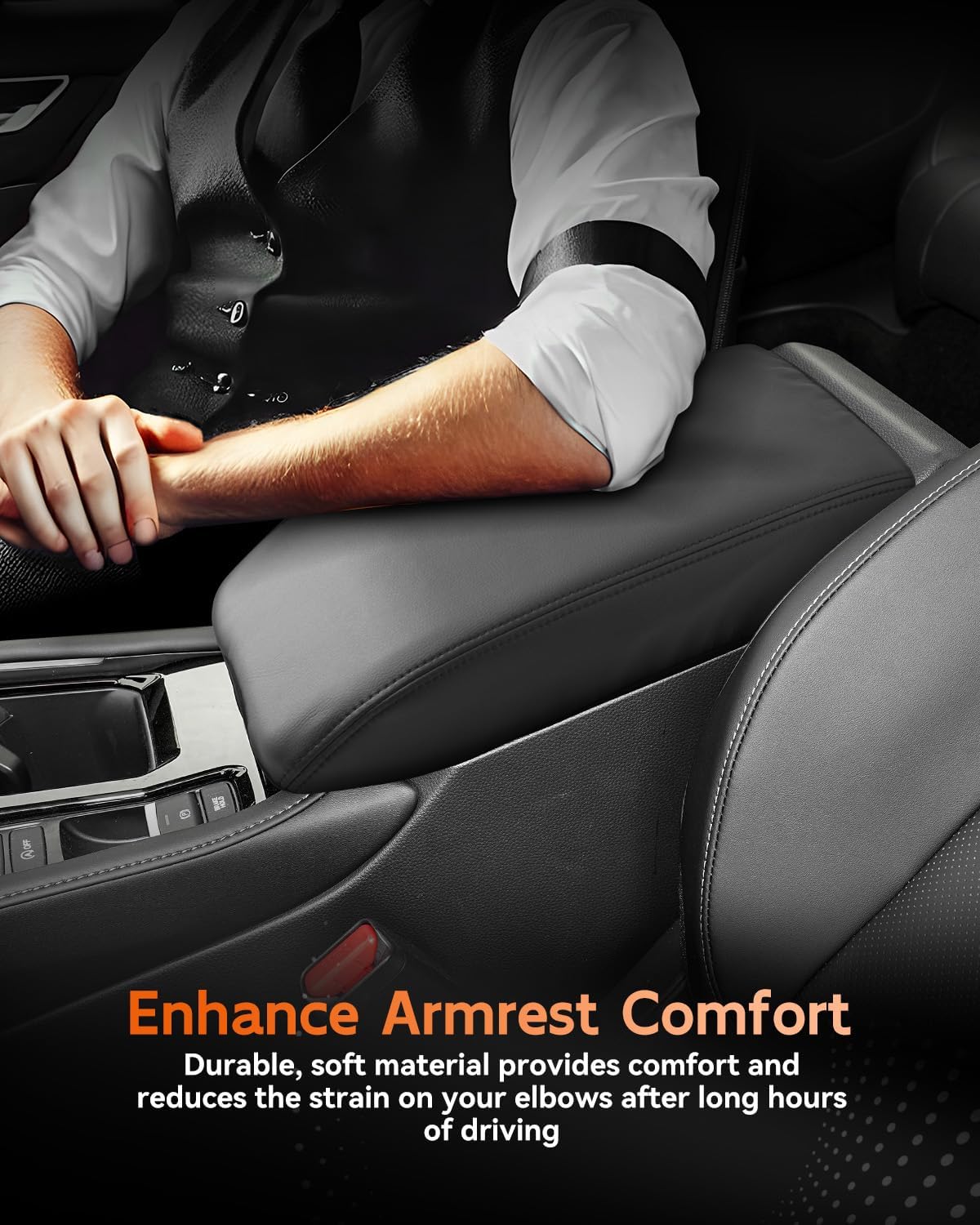 CDEFG for Honda Accord 2023-2025 Center Console Cover Armrest Box Cover for Accord (LX,SE) 2023 2024 2025 Accessories Console Arm Rest Protector