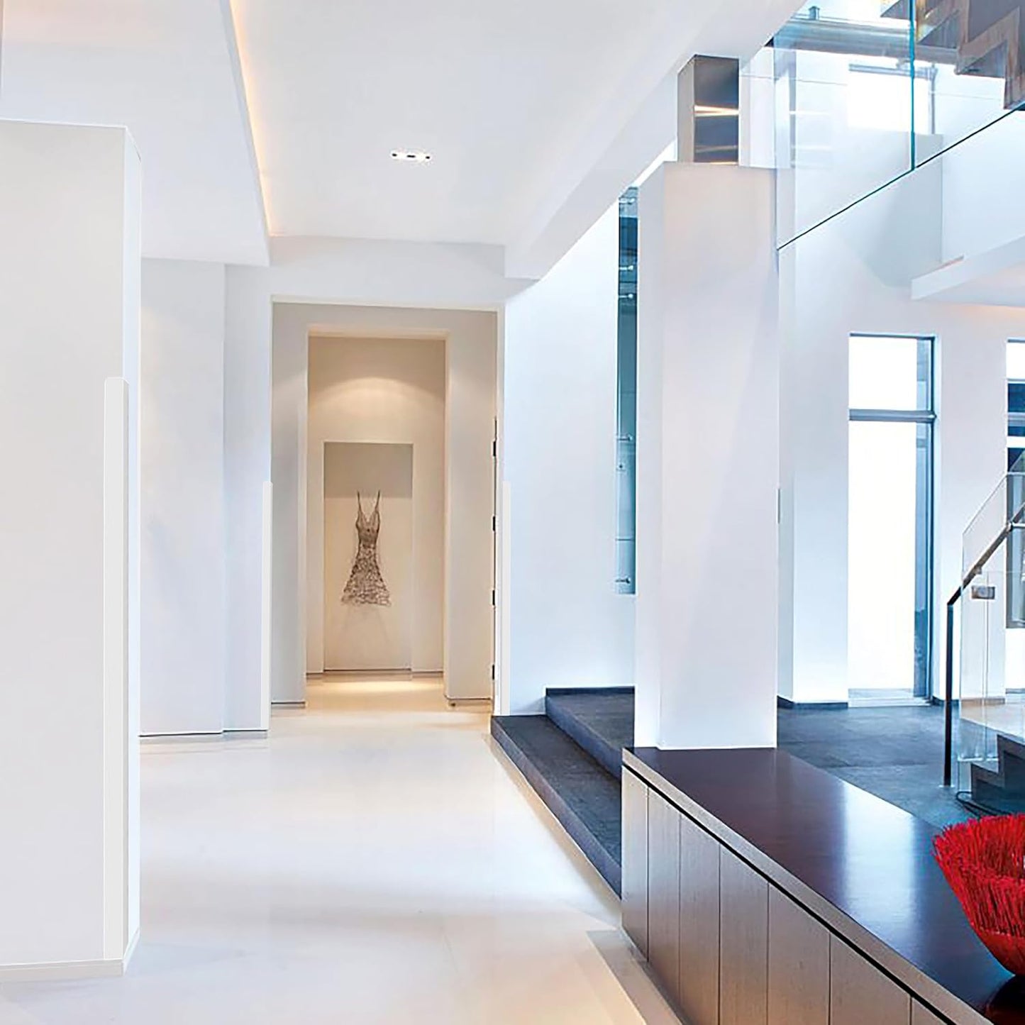 Proflex Wall Corner Protector - White Textured 2 inch x 60 inch - Pack of 6 - Self Adhesive Corner Guards for Walls Edge Protection – Easy to Apply – No Tools Needed