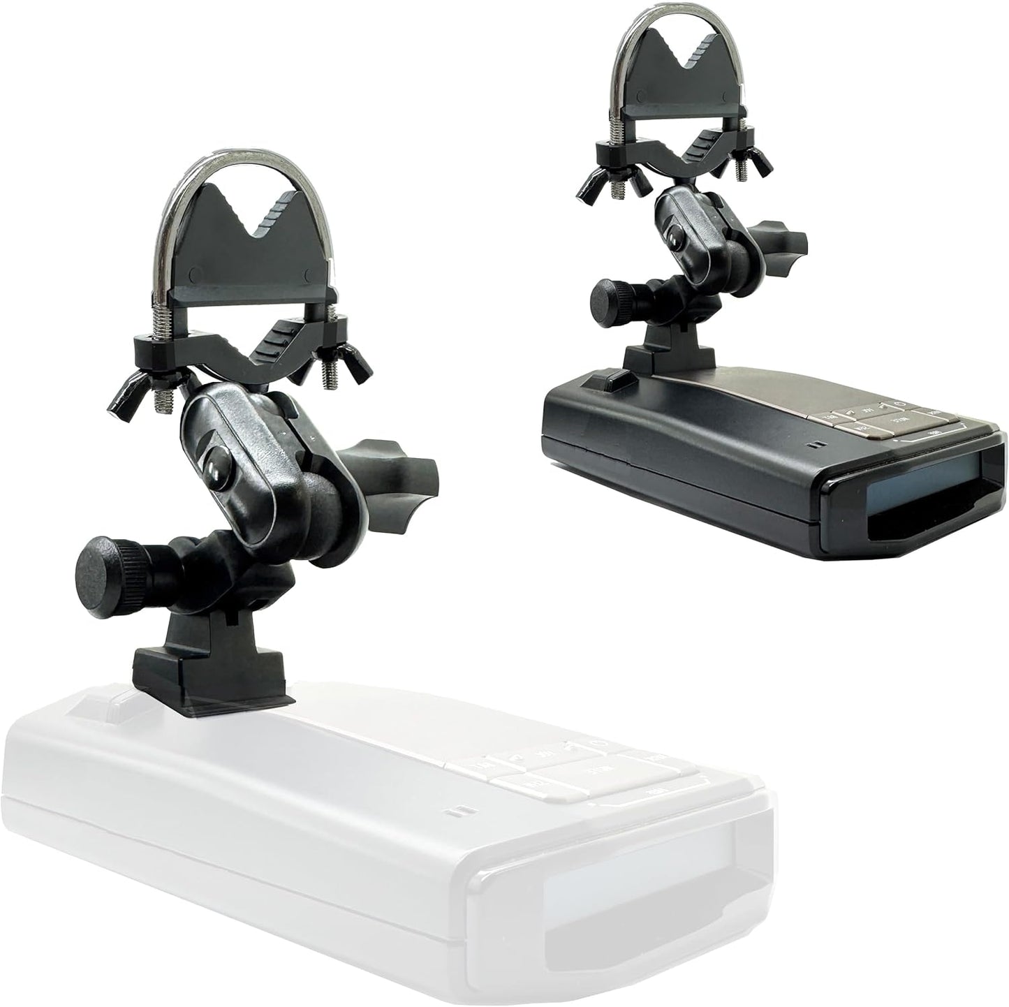 Heavy Duty U-Bolt Rearview Mirror Stem Mount Holder Compatible with M1 M2 Dash Camera for Escort Max360c Max 3 4 MKII MAXCAM X IXc Cobra DualPro GT 360 RAD 700i Radar Detector (EZ Mag-net Connection)