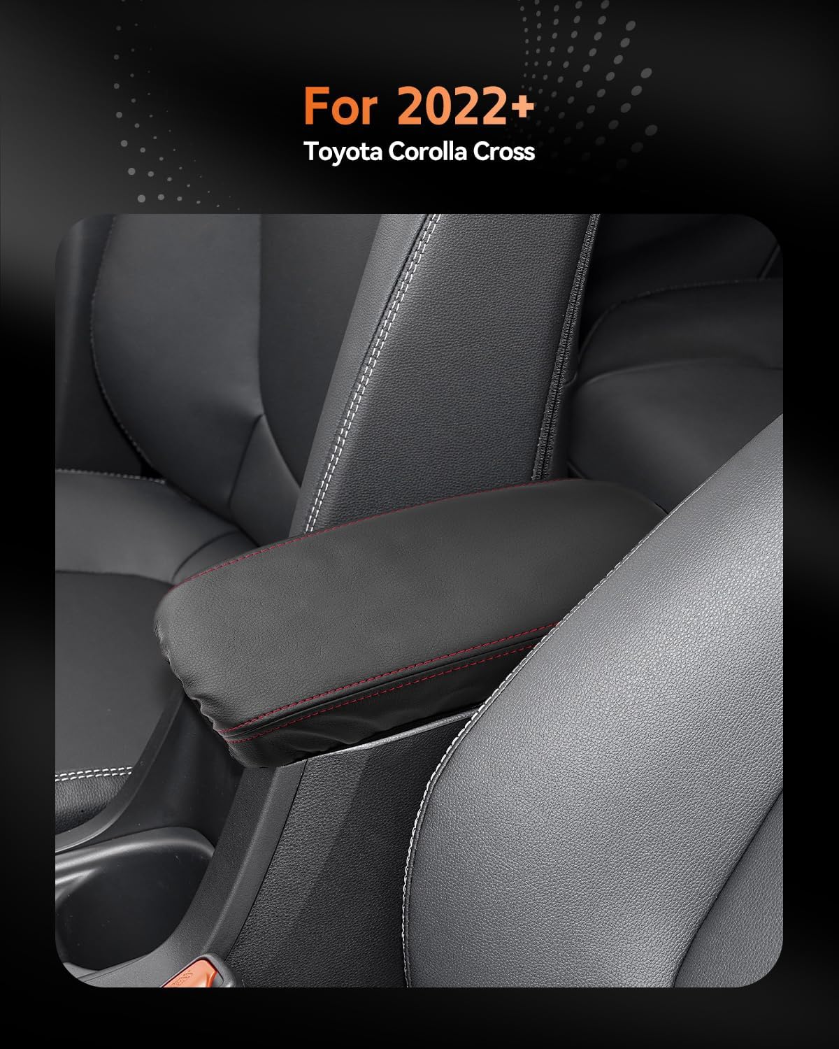 CDEFG for Toyota Corolla Cross 2022-2025 Center Console Cover Armrest Box Cover for Corolla Cross (L, LE, XLE) 2022 2023 2024 2025 Accessories Arm Rest Protector SUV Edition Sedan Universal