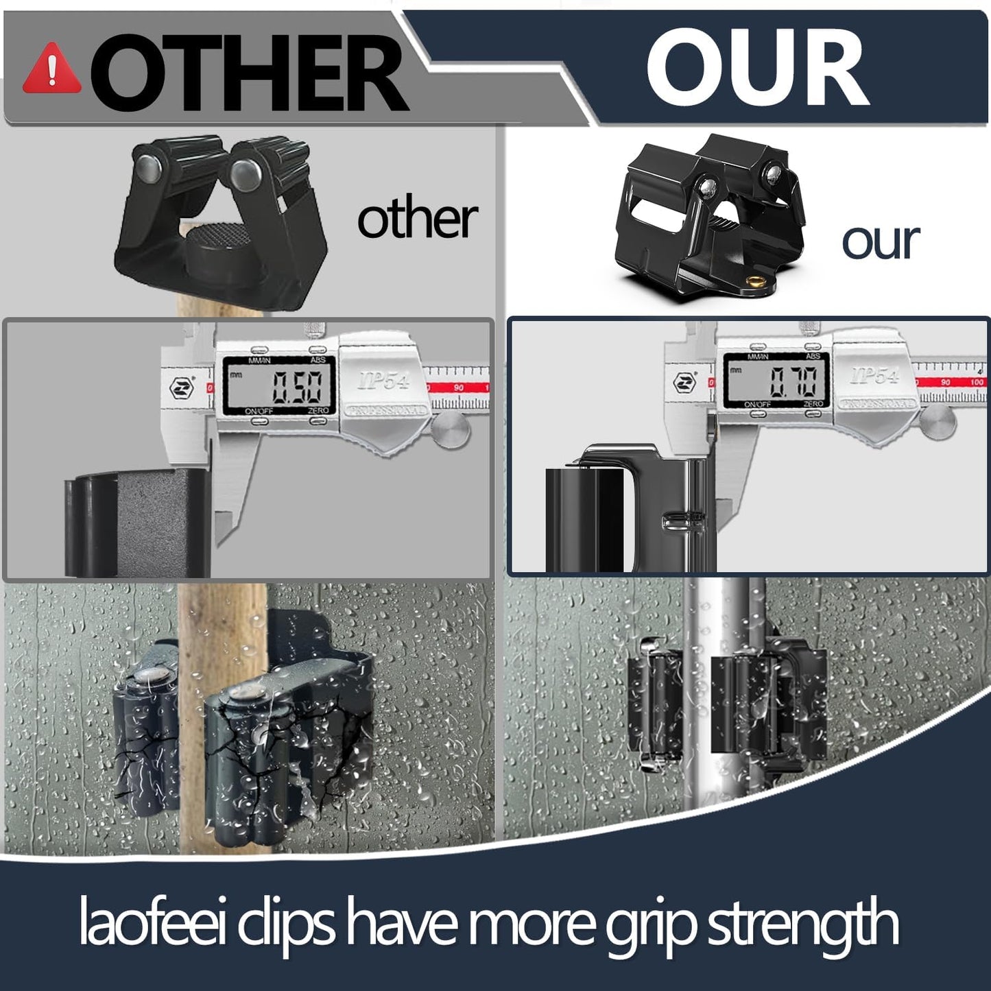 Mop and Broom Holder Big Size Hanging 1 KG Extra,Broom Holder 8 Pack,Broom Holder Wall Mount for organizing mop broom in Garden Laundry Room Cleaning Bathroom Kitchen Garage(Black)