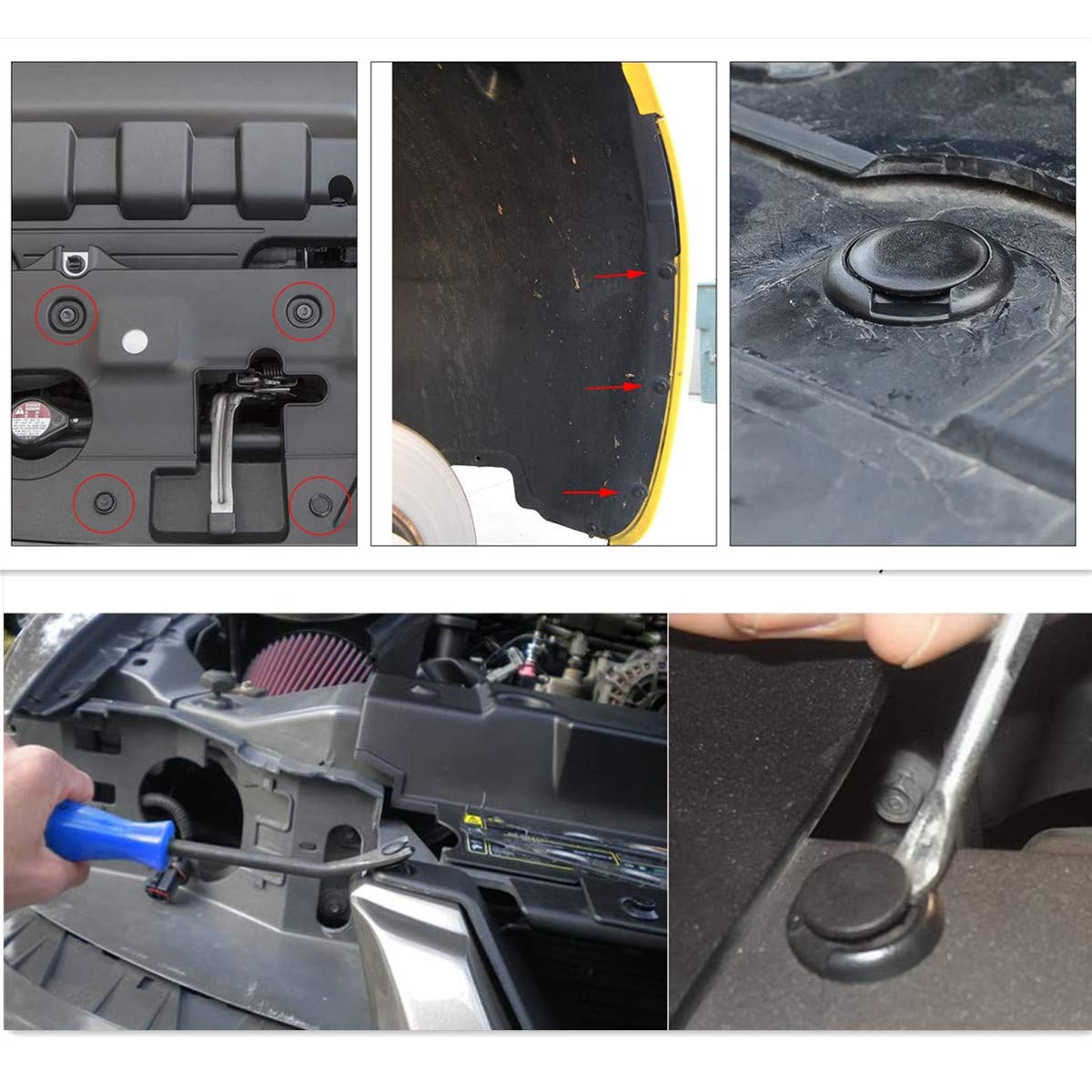 Car Push Retainer Clips 750pcs with 16 Popular Push Pins for Auto Parts - Sizes - Blue Fastener Remover Tool for Toyota, GM, Ford, Honda, Acura, Chrysler