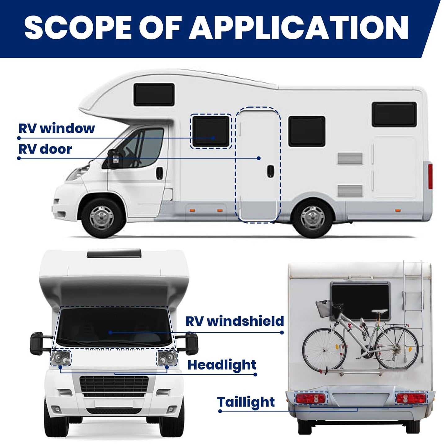 ADHES Premium Butyl Sealant Tape 1" x 30 'x 1/8", 2 Rolls Gray Butyl Rubber Sealant Tape for RVs, Vehicles, Marine and Home Repair – Ideal for Headlights, Windows, Doors, and Windshields