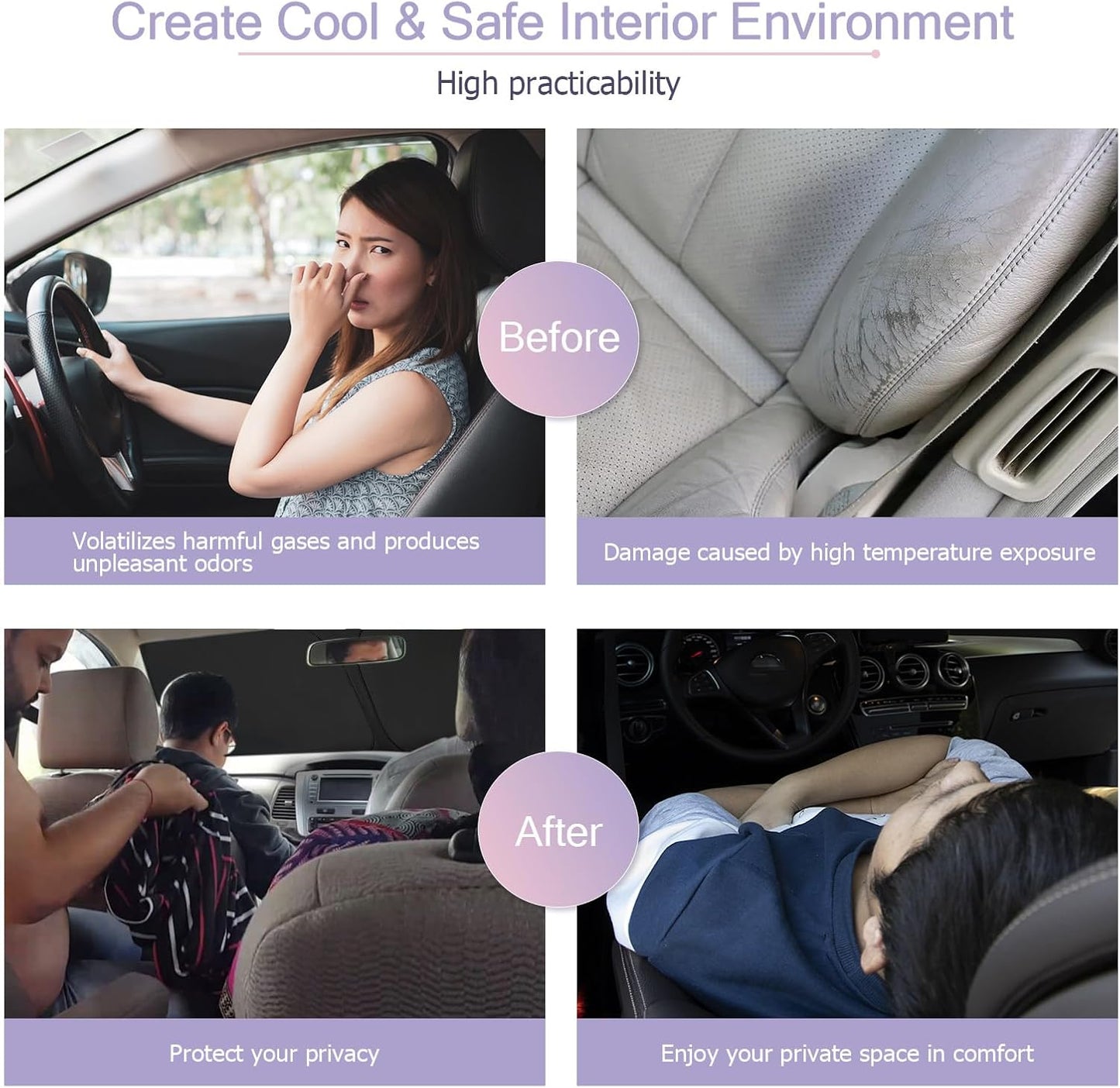 LUWU for 2025 Chevrolet Equinox Windshield Sun Shade Chevrolet Equinox Windshield Sunshades 2025 Chevrolet Equinox Accessories Chevrolet Equinox Sunshade Cover Block UV Ray Front Window Sunshade