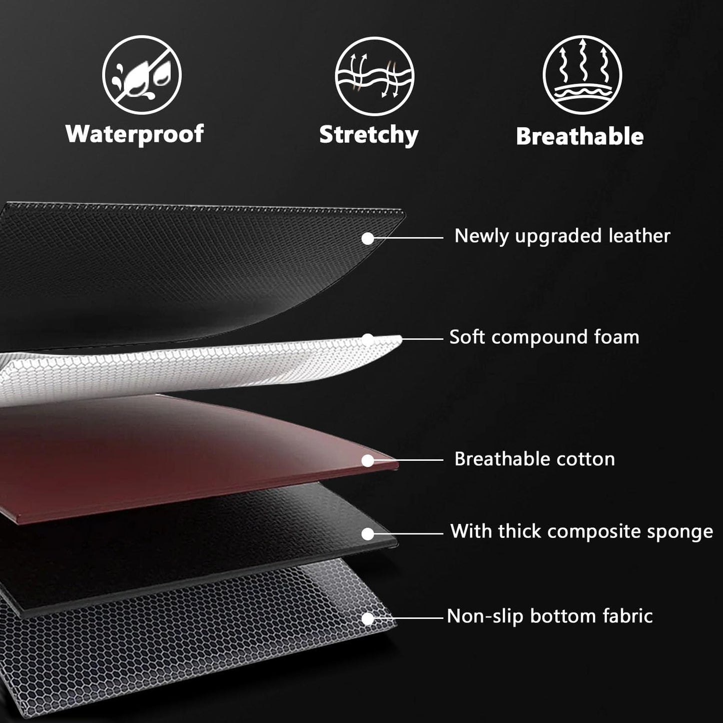 PTYYDS Car Seat Covers Compatible with 2024 2025 Toyota Tacoma Seat Protector Black Full Set Cover Replacement for 2024 2025 Toyota Tacoma Accessories