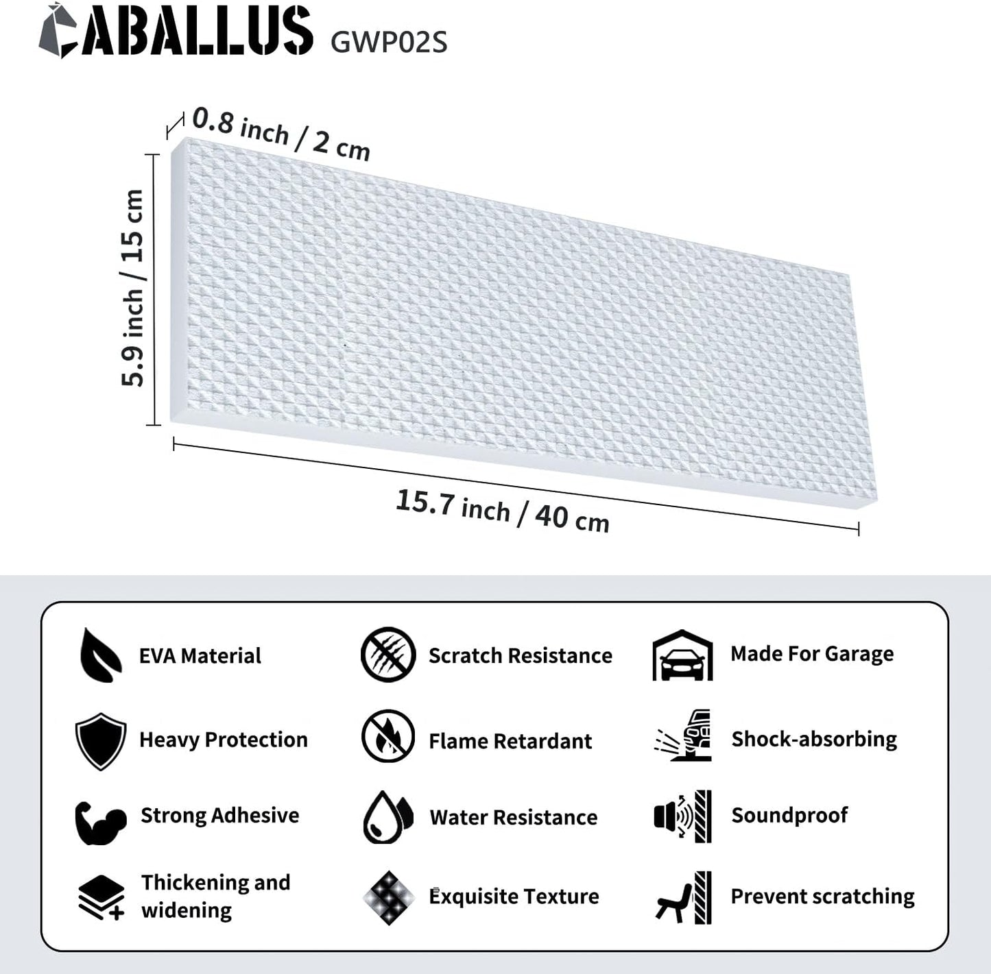 GWP02S Garage Wall Protector Car Door Protectors, Garage Accessories, Parking Stopper for Garage, Tool-Free, Designed in Germany (4-Pack White)