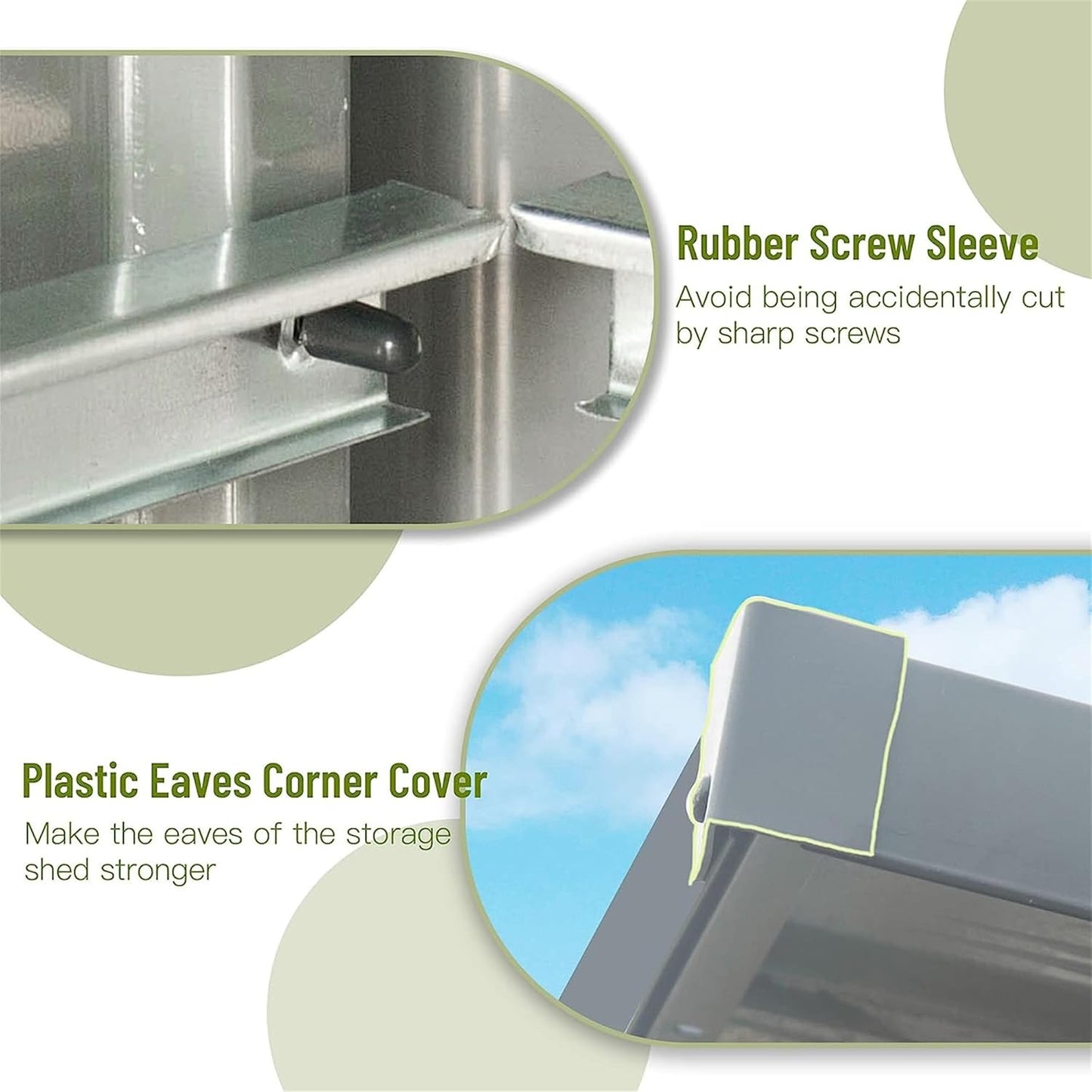 IKERY Compact Galvanized Steel Garden Shed - 5' x 3' with Sloping Roof and Lock, Metal Utility Storage for Small Backyard or Balcony, Dark Gray