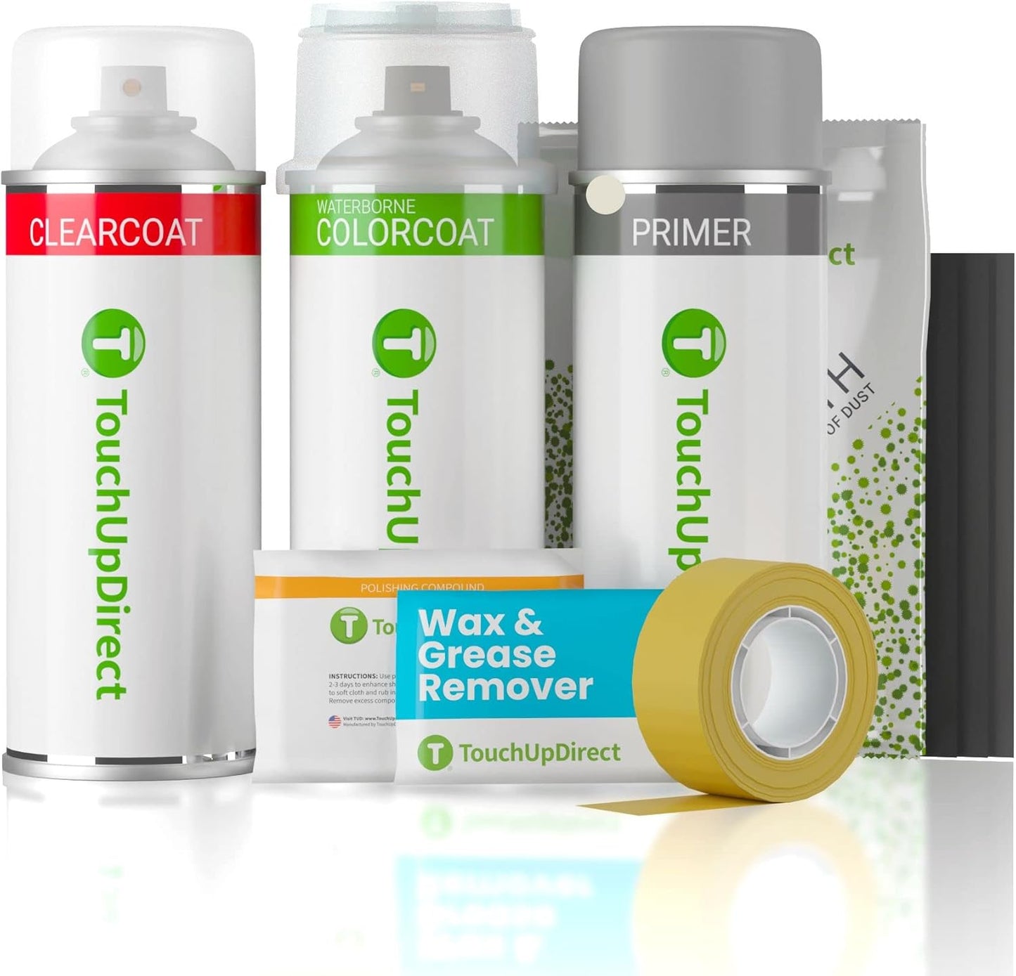 TouchUpDirect 1E7 Silver/Silver Streak Metallic Compatible with Toyota Exact Match Touch Up Paint Aerosol - Platinum Kit