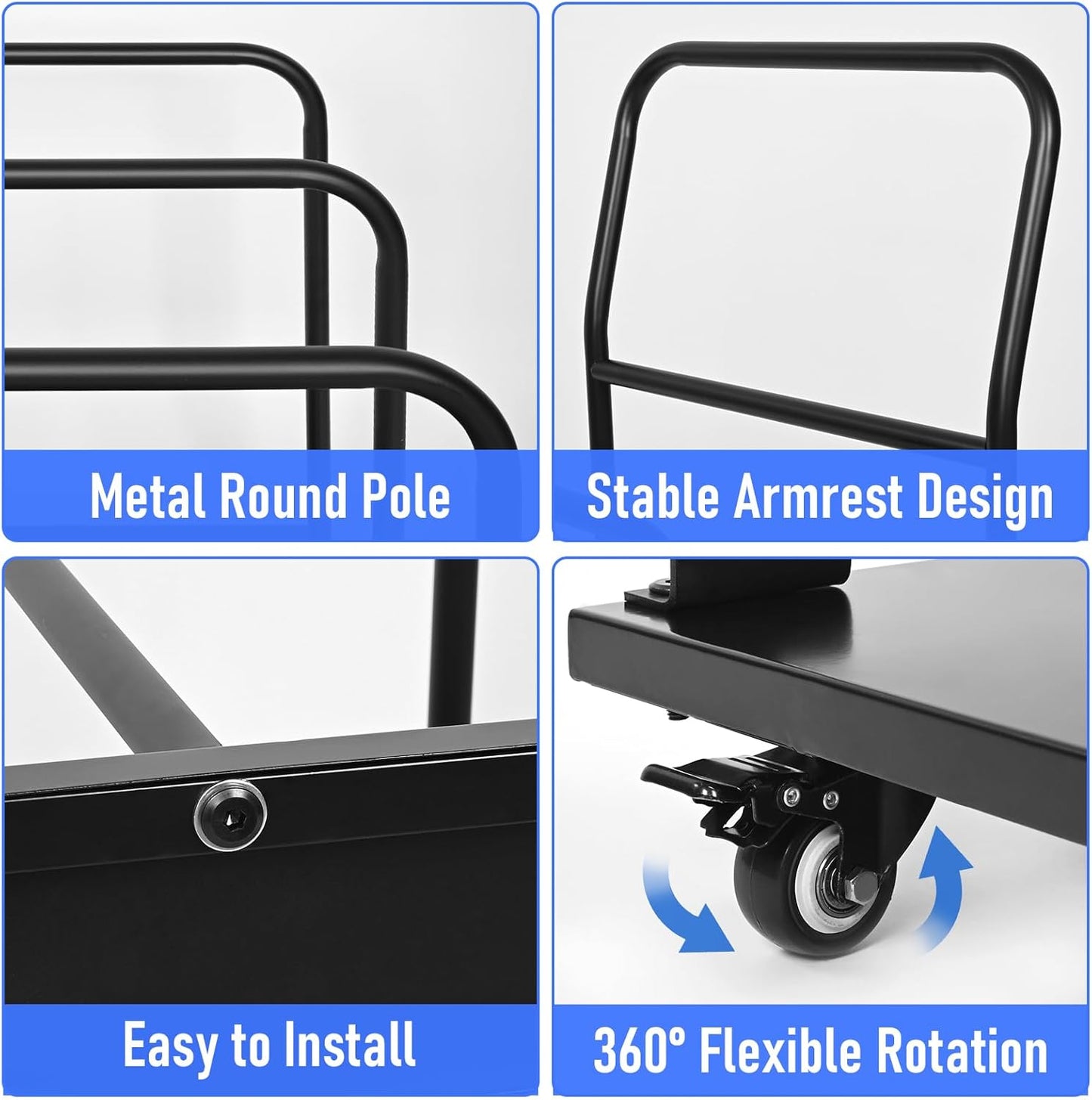 Carton Stand, Carton Storage Rack, Metal Cardboard Box Organizer with Wheels, Heavy Duty Carton Organizer Rack, Cardboard Carton Cart Stand for Home Warehouse (500LBS)