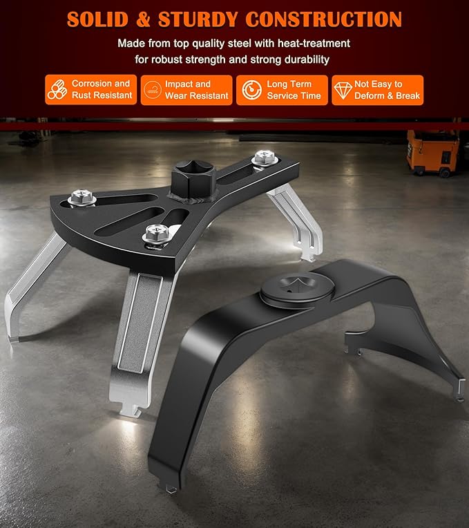 5.31" to 7.17" Adjustable Fuel Pump Lock Ring Tool + 6599 Fuel Tank Lock Ring Tool - Fuel Tank Repair Tools Set Works for Most Automotive Fuel Pump Locking Ring Like for Benz BMW Ford Nissan Volvo