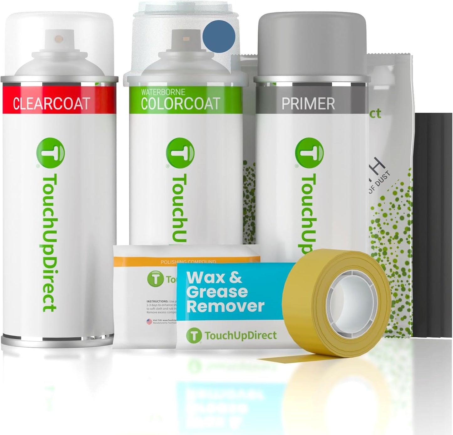 TouchUpDirect 1L6 Storm Cloud Compatible with Toyota Exact Match Touch Up Paint Aerosol - Platinum Kit