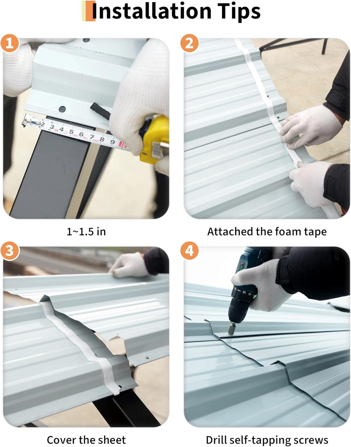 12 x 26 FT Metal Carport, Heavy Duty Carports Reinforced Frame and Steel Roof, All-Weather Shelter Canopy for Pickups, Boats, Cars, and Tractors