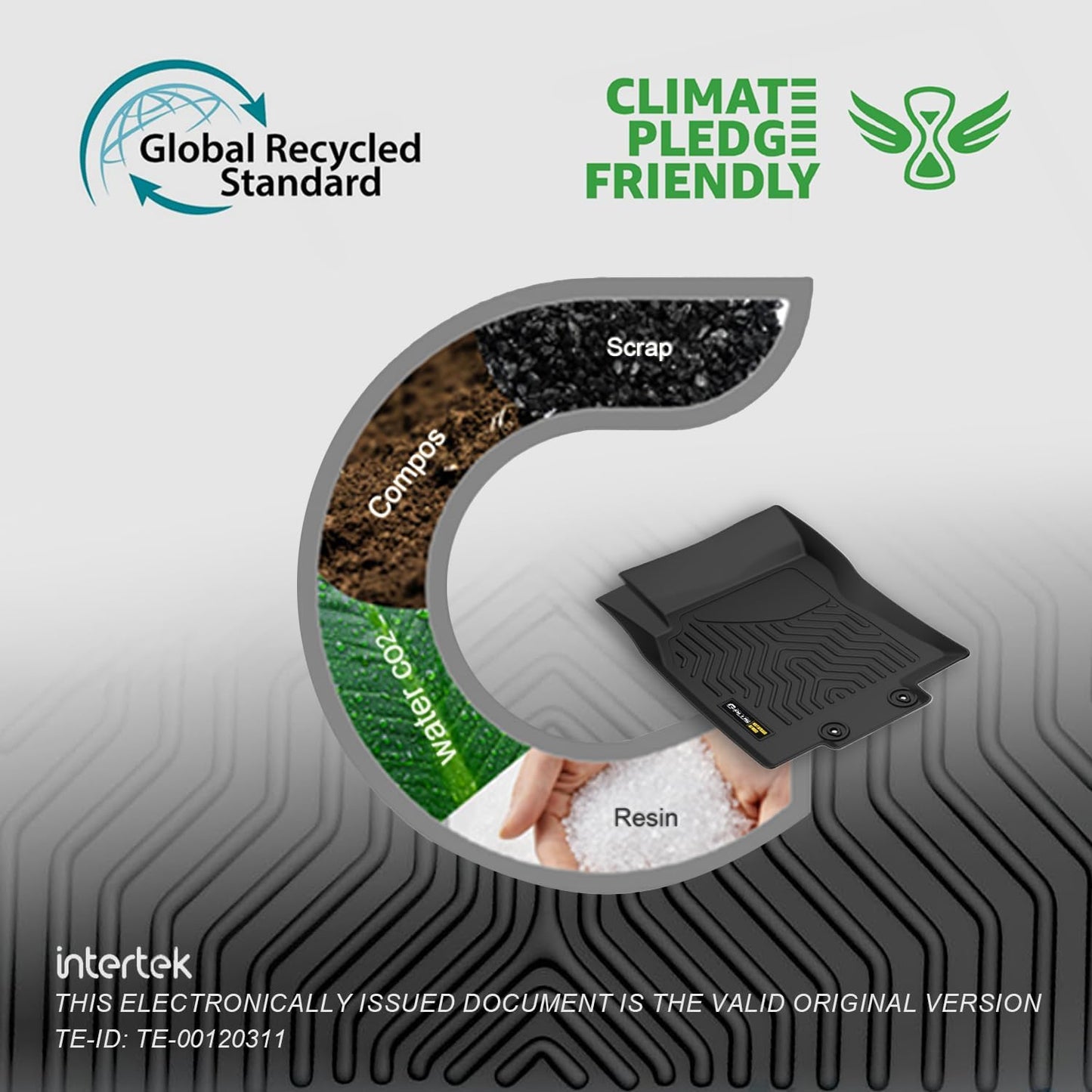 G-PLUS Floor Mats Compatible with Honda CR-V CRV 2017 2018 2019 2020 2021 2022 (Include Hybrid Models), TPE All Weather Full Cover Protection,1st & 2nd Row Floor Liners,Black