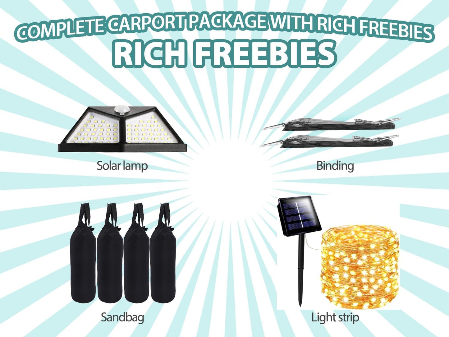 Carports 10X16 Heavy Duty，Car Ports with 180G Removable Side Walls, Carport Canopy, Portable Car Port Garage, Car Shelter All Weather,Gray