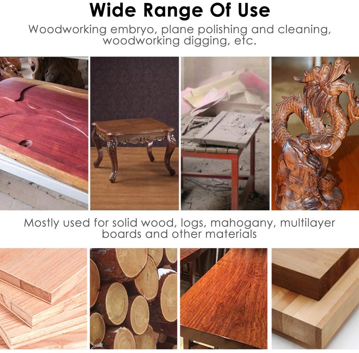 Wood Turbo Carving Disc (Curve) 103mm in 8 Teeth, for 4-1/2 Inch or 5 Inch American Standard Angle Grinder by KOWOOD