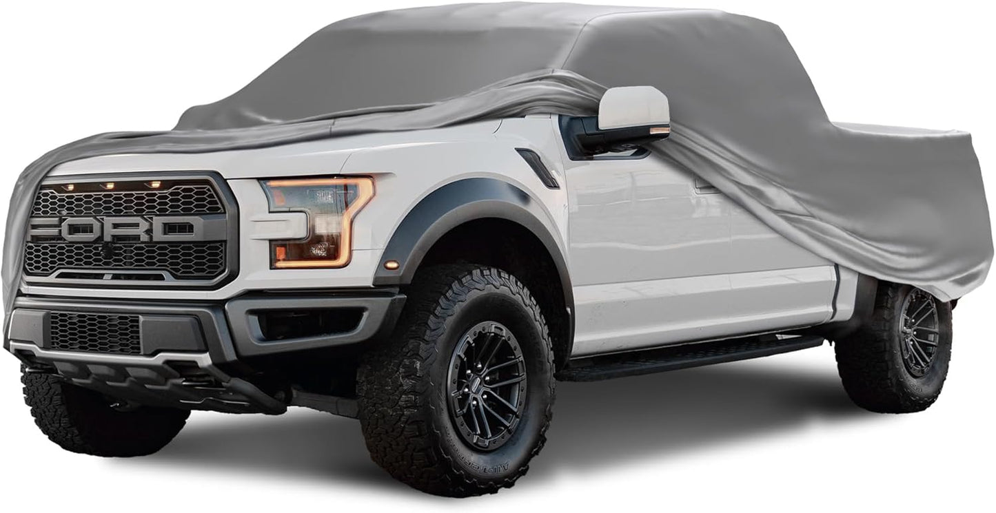 Car Covers Weatherproof Max Truck Cover & Warranty Compatible with Ford 2022-2024 F-150 Regular Cab, 8 with Truck Bed Shell– Outdoor Cover, Prevents Theft with Cable Lock
