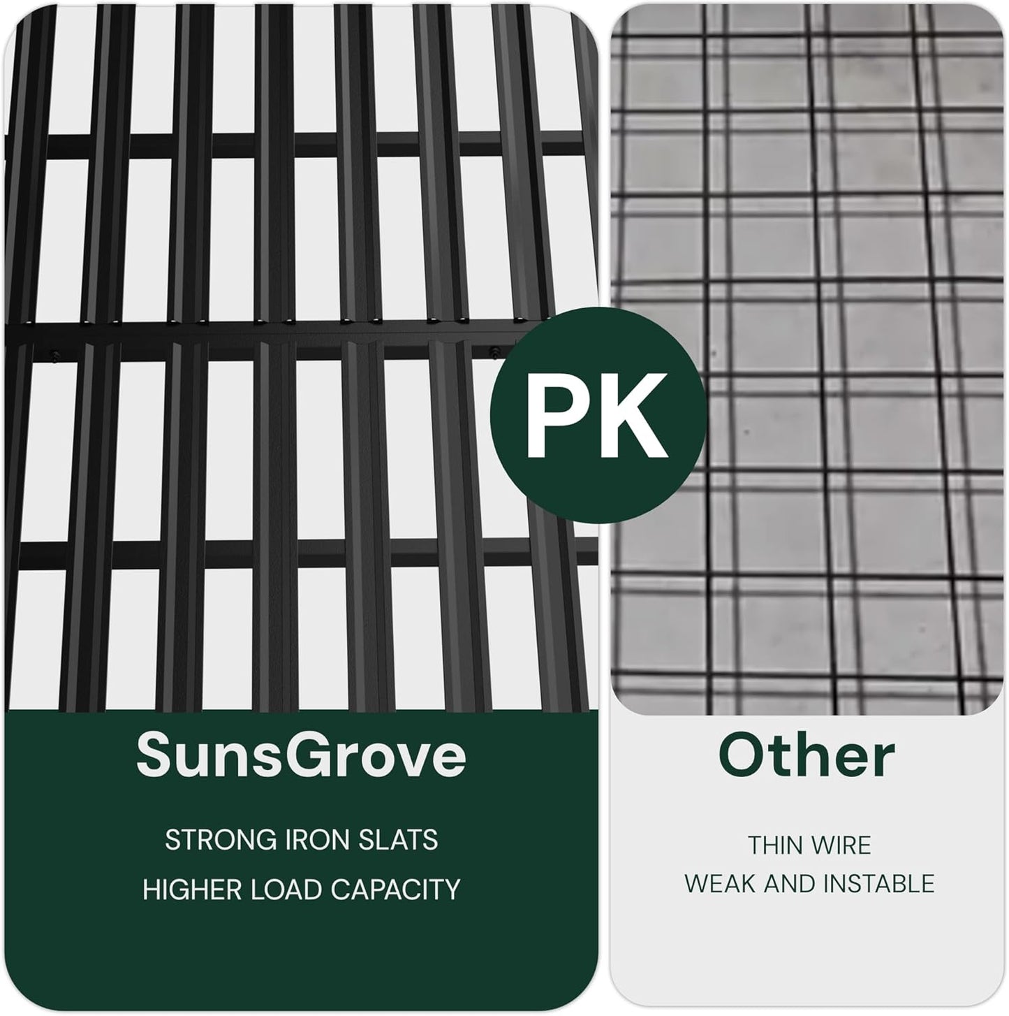 SunsGrove 4x8 Garage Storage Overhead Rack Organization, Adjustable Ceiling Mounted Storage Racks, 800LBS Weight Capacity, 22"-40" Ceiling Dropdown, 2 Pcs, Black