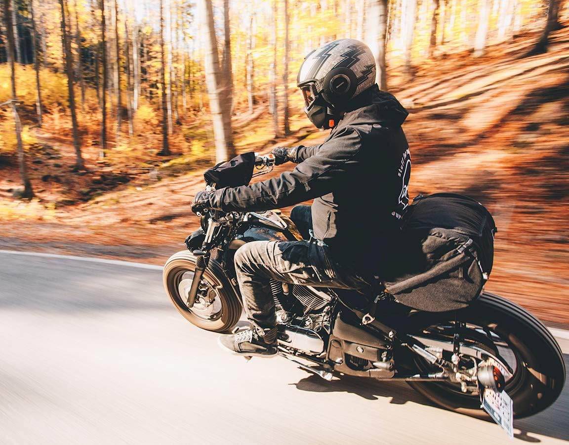 TUBE motorcycle travel luggage, made of waterproof Cordura, 11.3 gallons capacity, motorcycle seat/rack/sissy bar bag