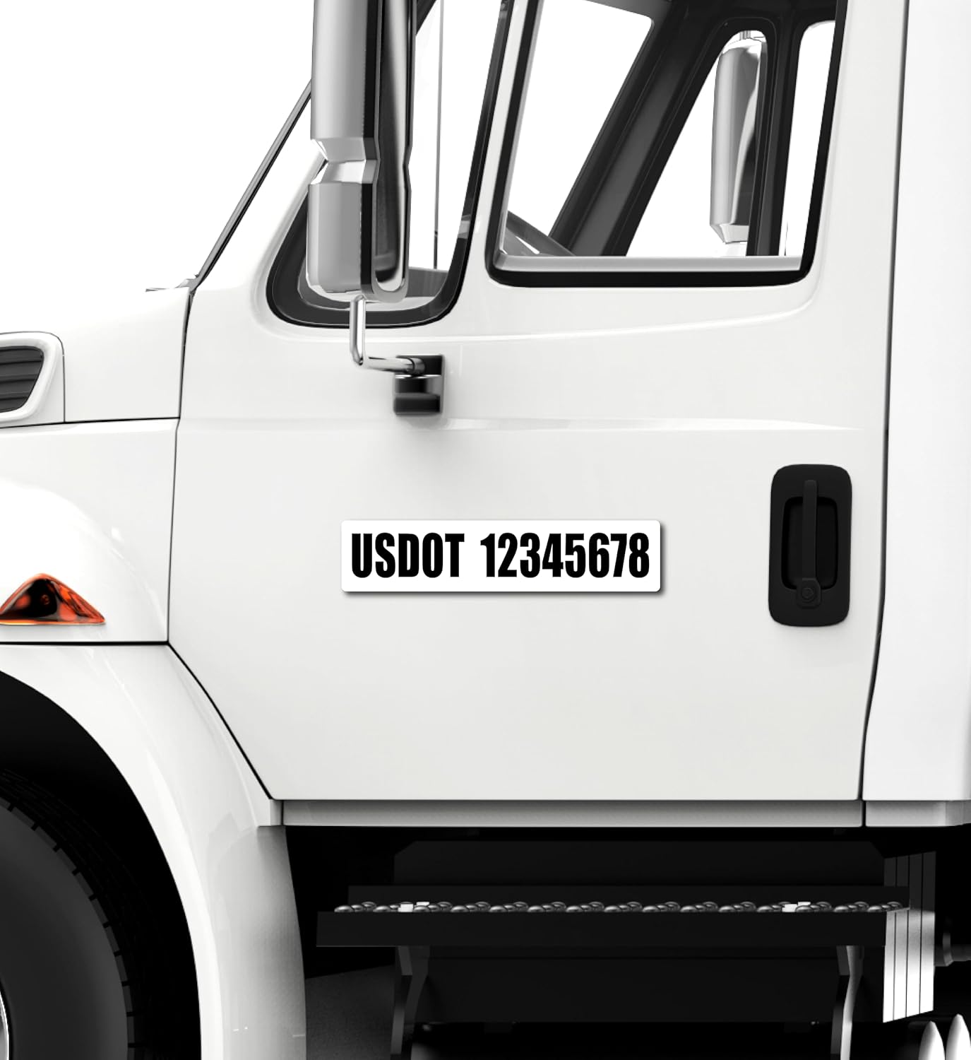 USDOT Number Magnets - Custom Made DOT Registration Magnets - 2-Pack 18-Inch by 4-Inch