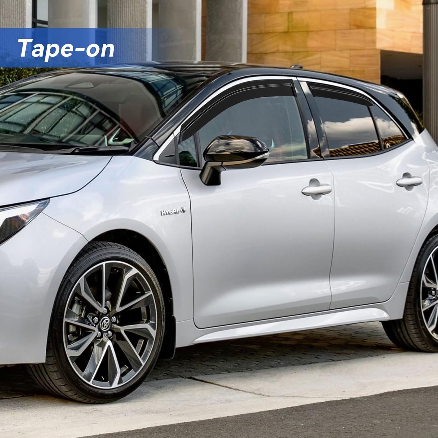 Window Visors Rain Guards for 2019-2025 Toyota Corolla Hatchback, Out-Channel Window Vent Wind Deflectors Visors Shades for 19 20 21 22 23 24 25 Corolla Hatchback