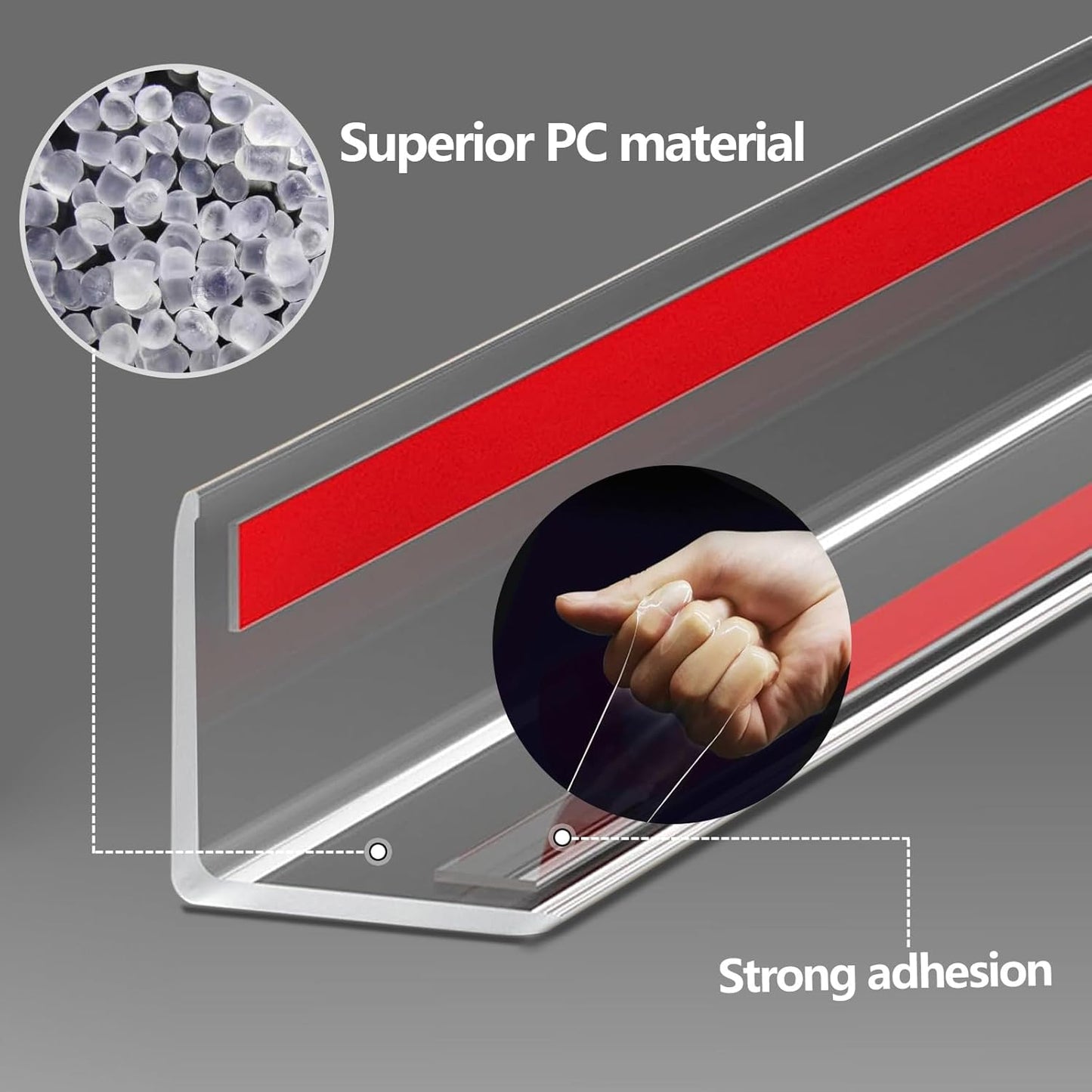 Wall Corner Protector - 4PCS, 39.4"x1.18" - Self Adhesive Clear Corner Protectors for Walls, Cabinet Doors, Edge Protector Trim; Easy to Install Corner Guards for Walls (120cm x 3cm)