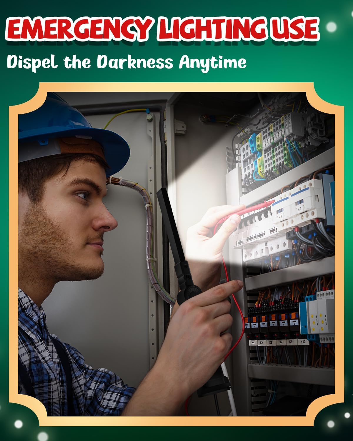 Coquimbo Tool Gifts for Men Him, Rechargeable LED Work Lights Grill Light with Magnetic Base 5 Modes 360° Rotate Mens Gifts for Dad Husband Grandpa Boyfriend (4 Pack Black)