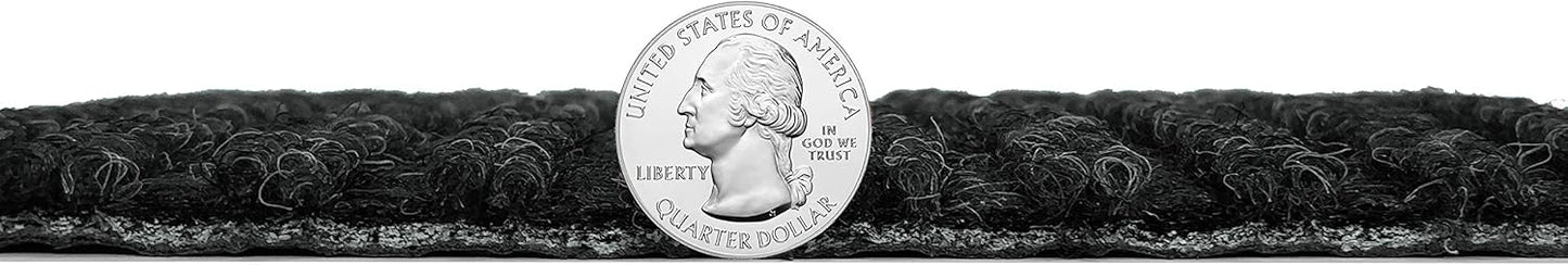 KOECKRITZ Heavy Duty Durable All Weather Indoor/Outdoor Non Slip Entrance Mat Rugs and Runners for Office Business Building Home Garage Front Door (3' x 5', Charcoal)