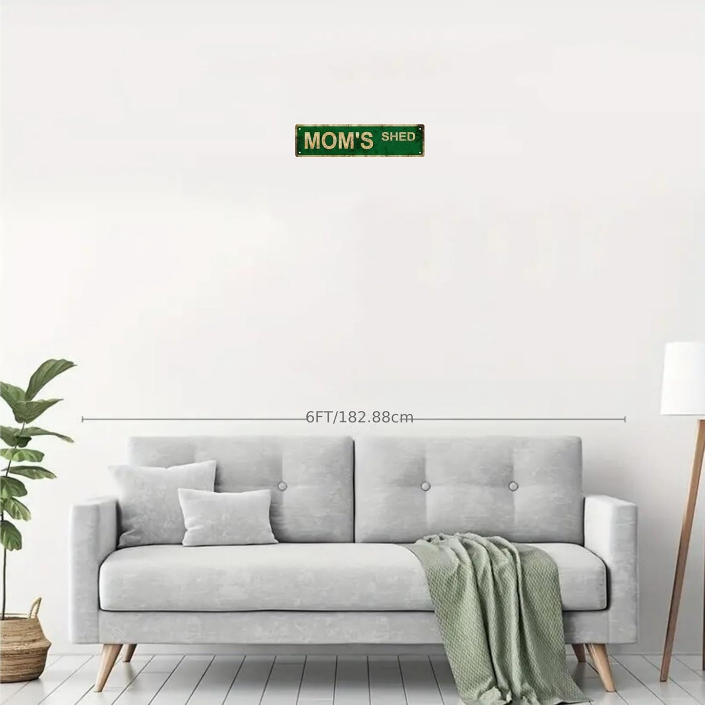 MOM'S SHED Vintage Metal Tin Sign, Street Sign, Home Decor, Room Decor, Wall Decor, Bathroom Decor, Bar Decor, Cafe Decor, Garage Decor, 16 x 4 Inch