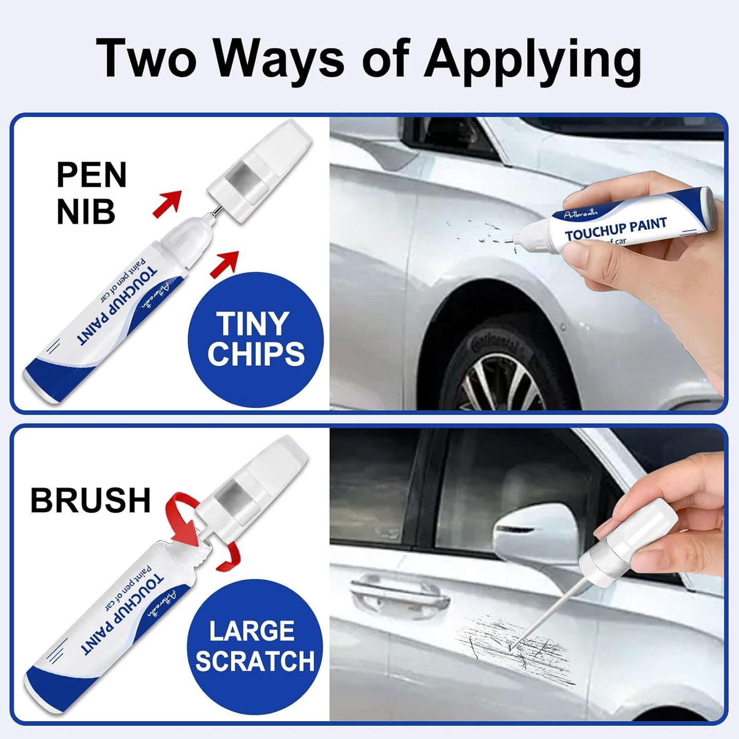 Oxford White(Z1) Touch Up Paint for Ford -Exact Match–Chips and Nicks Car Paint Scratch Repair Kit Automotive Paint Pen for F-150/Mustang/Transit/Explorer/Ranger/Escape/Edge