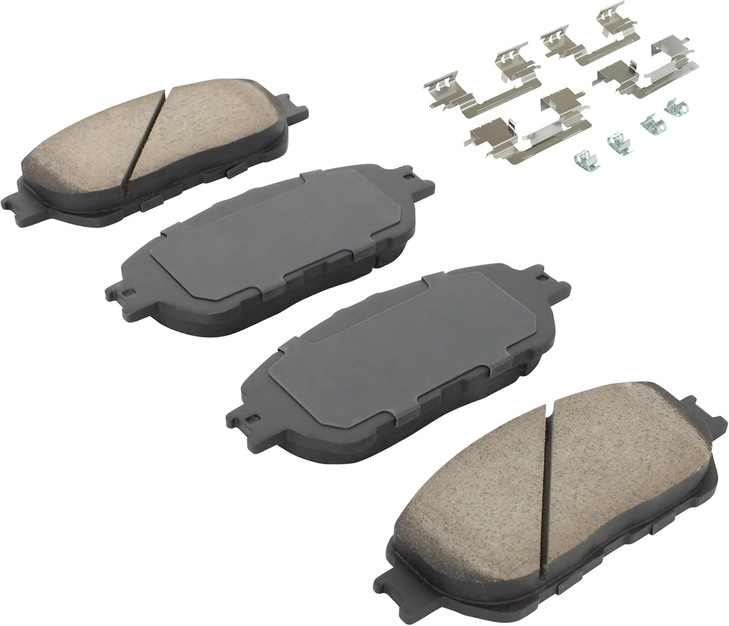 Premium Ceramic Front Brake Pads (1001-0906C) Compatible with Lexus ES300 2002-2003, Lexus ES330 2004-2006, Toyota Camry 2005-2006