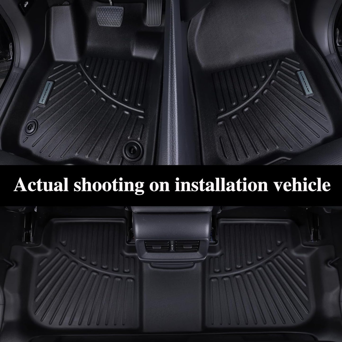 Floor Mats & Trunk Mat for 2025 Jeep Wagoneer S 4xe EV with Backrest Mat TPE All Weather Protection Car Floor Liners with Cargo Liners Accessories