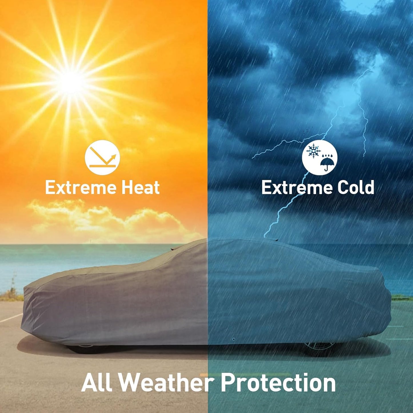 DaShield Ultimum Series Cadillac CTS-V 2004-2015 Sedan 4-Door Coupe 2-Door All Weather Protection Semi Custom Fit Dust, Sun, Snow, Rain Protection Indoor Outdoor