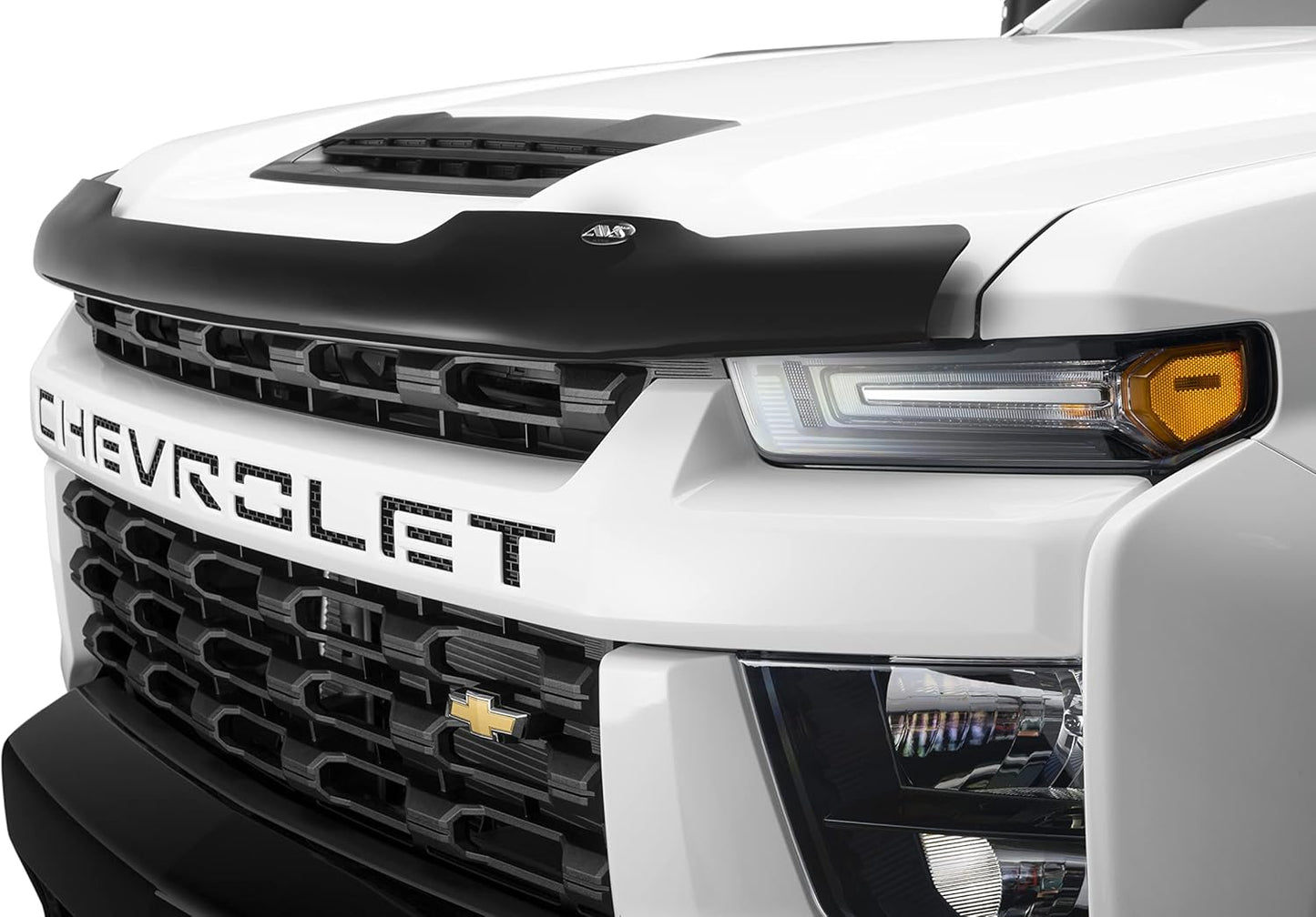 Auto Ventshade [AVS] Bugflector Hood Shield/Protector | Fits 2016-2023 Toyota Tacoma | High Profile Bug Deflector - 1 pc., Dark Smoke | 23681