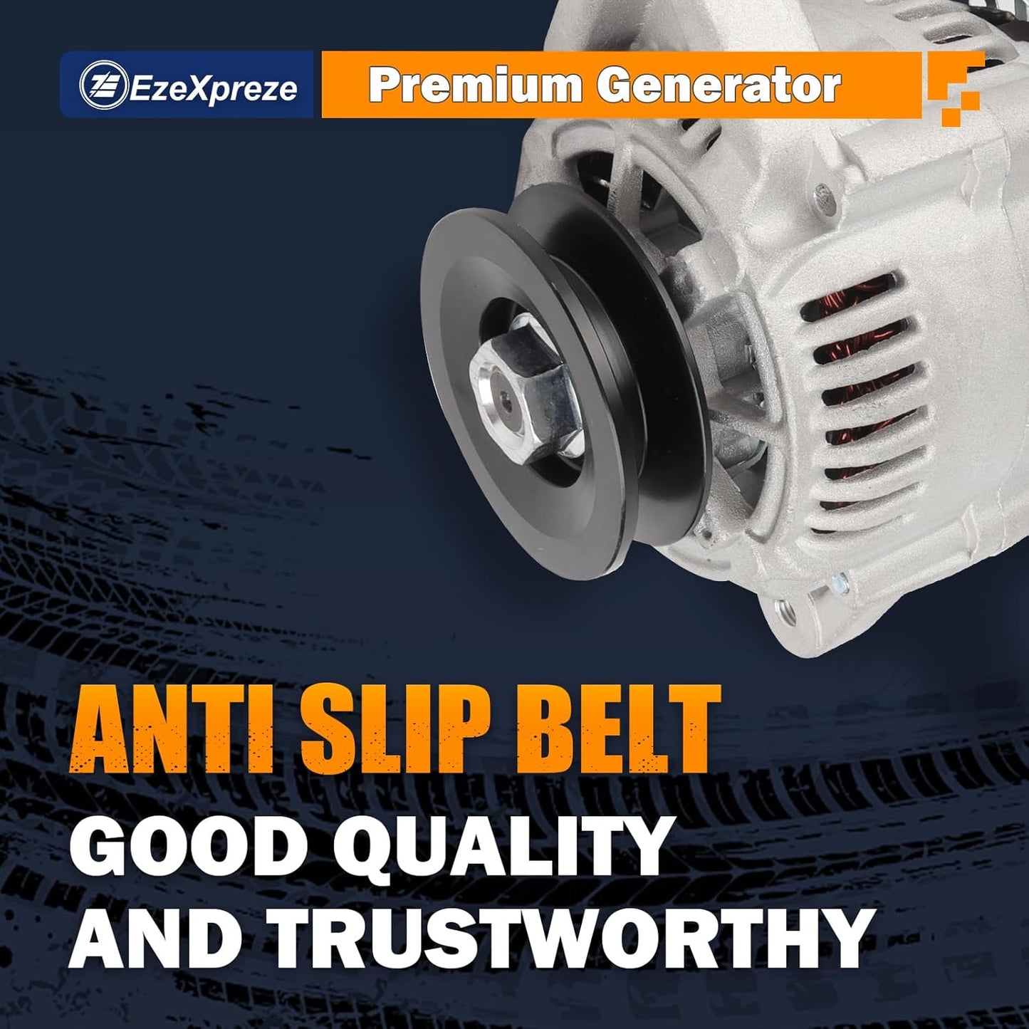 Ezexpreze For Mini One Wire Alternator Replacement for GM 1 Wire SBC BBC For Chevy Race 87-92,12180-SEN, 1-2119-11ND