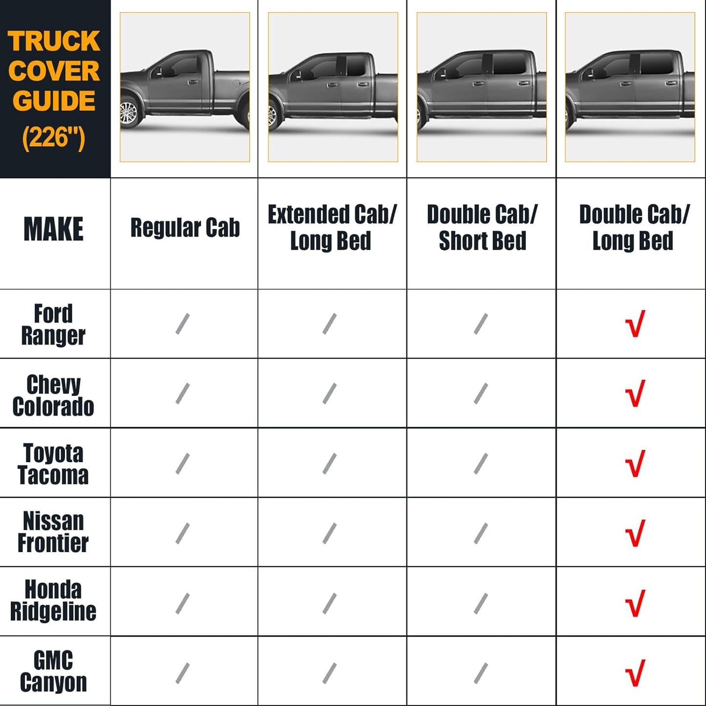 Waterproof Truck Covers Replace for 2005-2025 Toyota Tacoma CrewCab 6ft, Multilayer Heavy Duty with Cotton Liner All Weather Car Cover with Zipper Door, Windproof Bands for Snow Rain Protection